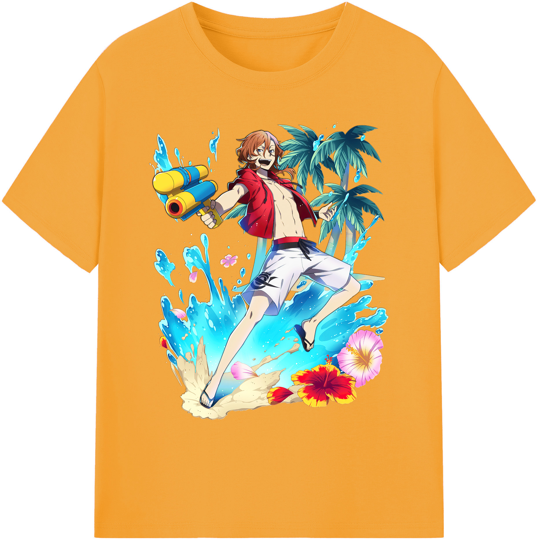 （画像用） 文豪ストレイドッグス Bungo Stray Dogs 綿100％ メンズ半袖Tシャツ｜肌触りやわらか＆通気性