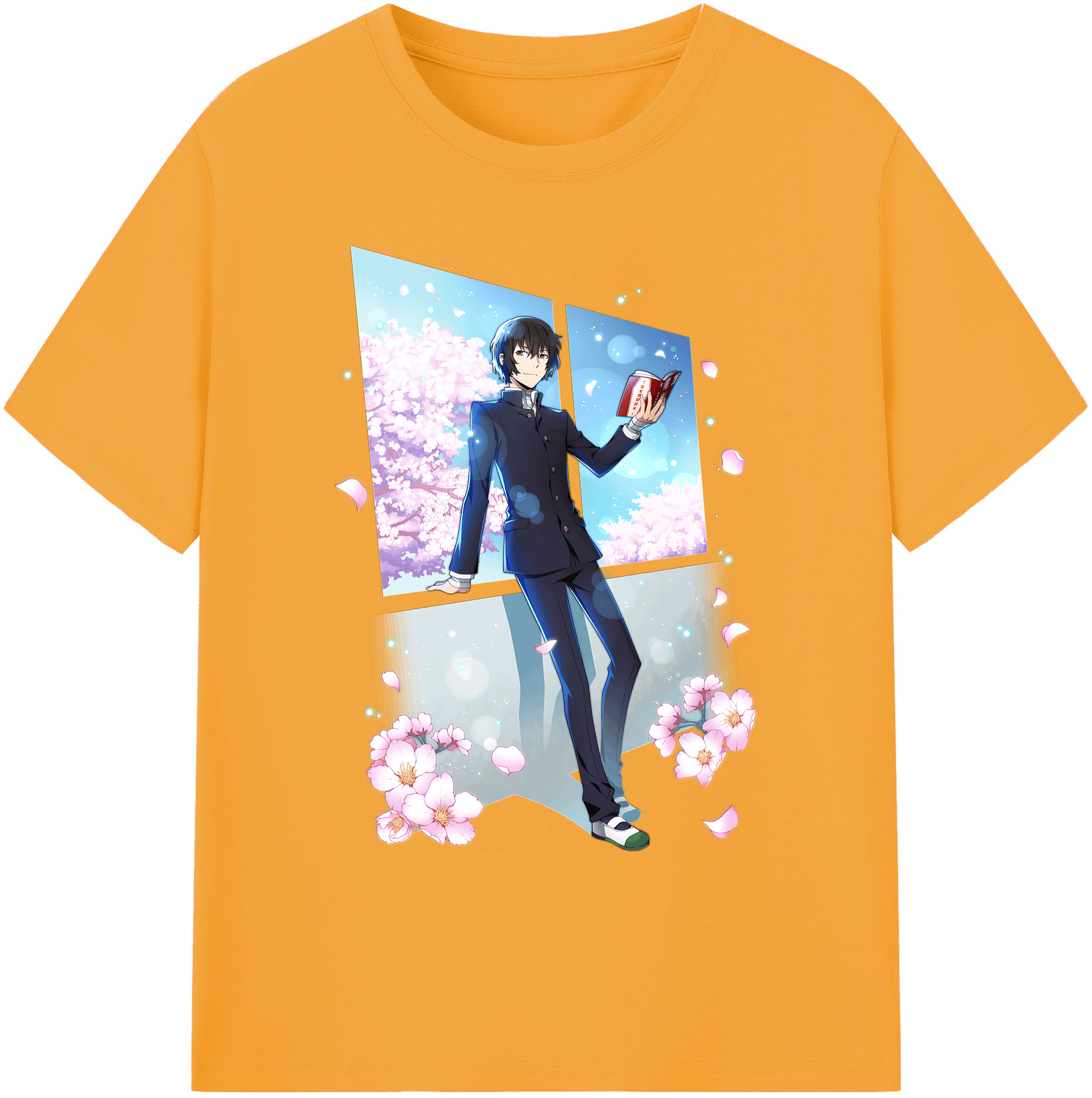 （画像用） 文豪ストレイドッグス Bungo Stray Dogs 綿100％ メンズ半袖Tシャツ｜肌触りやわらか＆通気性