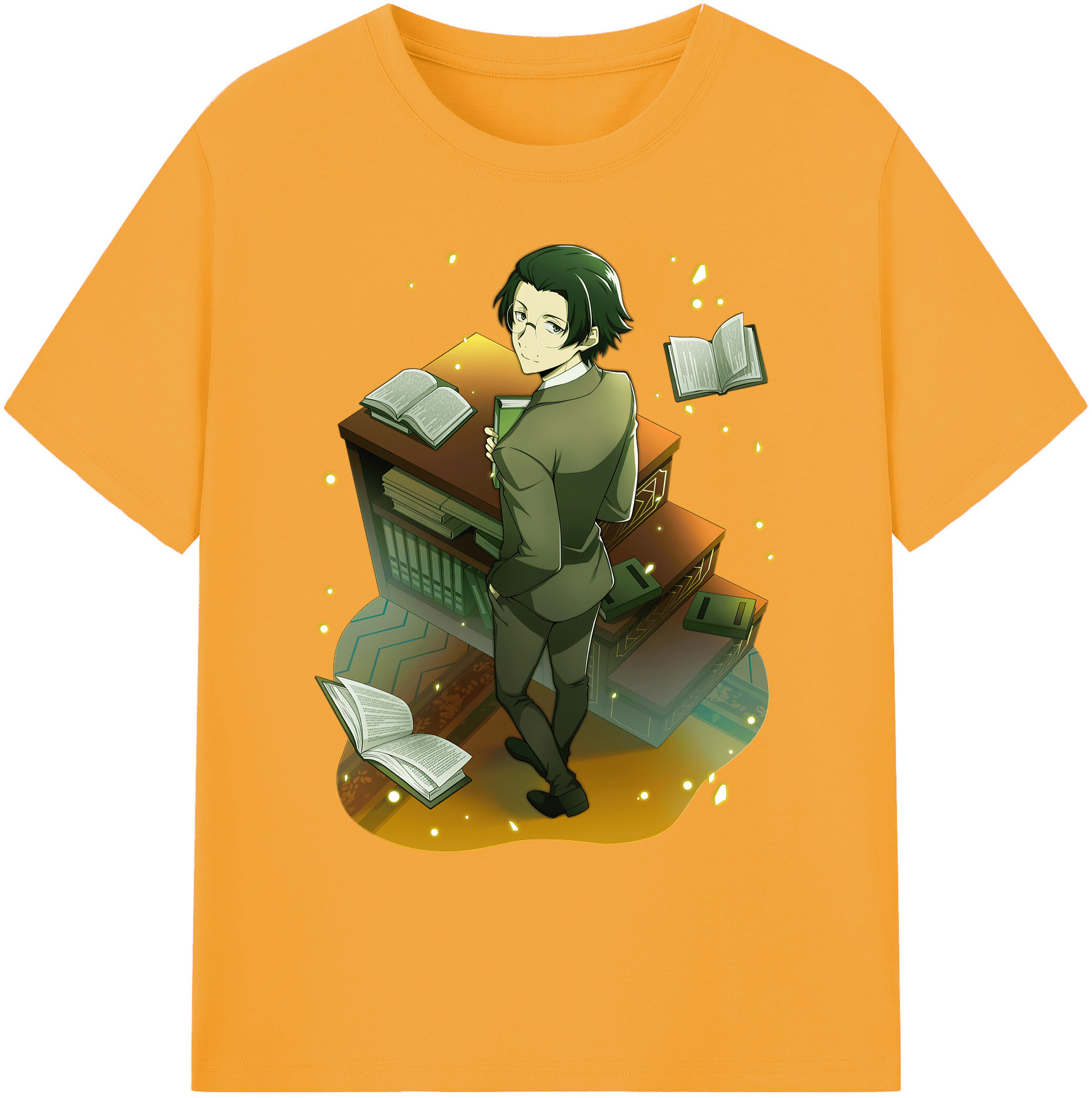 （画像用） 文豪ストレイドッグス Bungo Stray Dogs 綿100％ メンズ半袖Tシャツ｜肌触りやわらか＆通気性