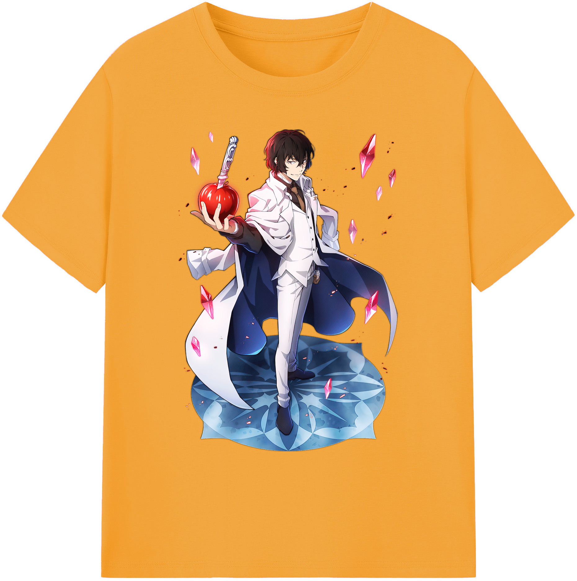 （画像用） 文豪ストレイドッグス Bungo Stray Dogs 綿100％ メンズ半袖Tシャツ｜肌触りやわらか＆通気性