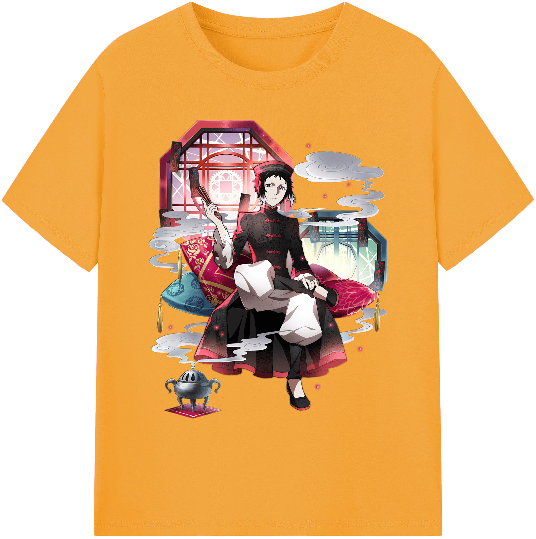 （画像用） 文豪ストレイドッグス Bungo Stray Dogs 綿100％ メンズ半袖Tシャツ｜肌触りやわらか＆通気性