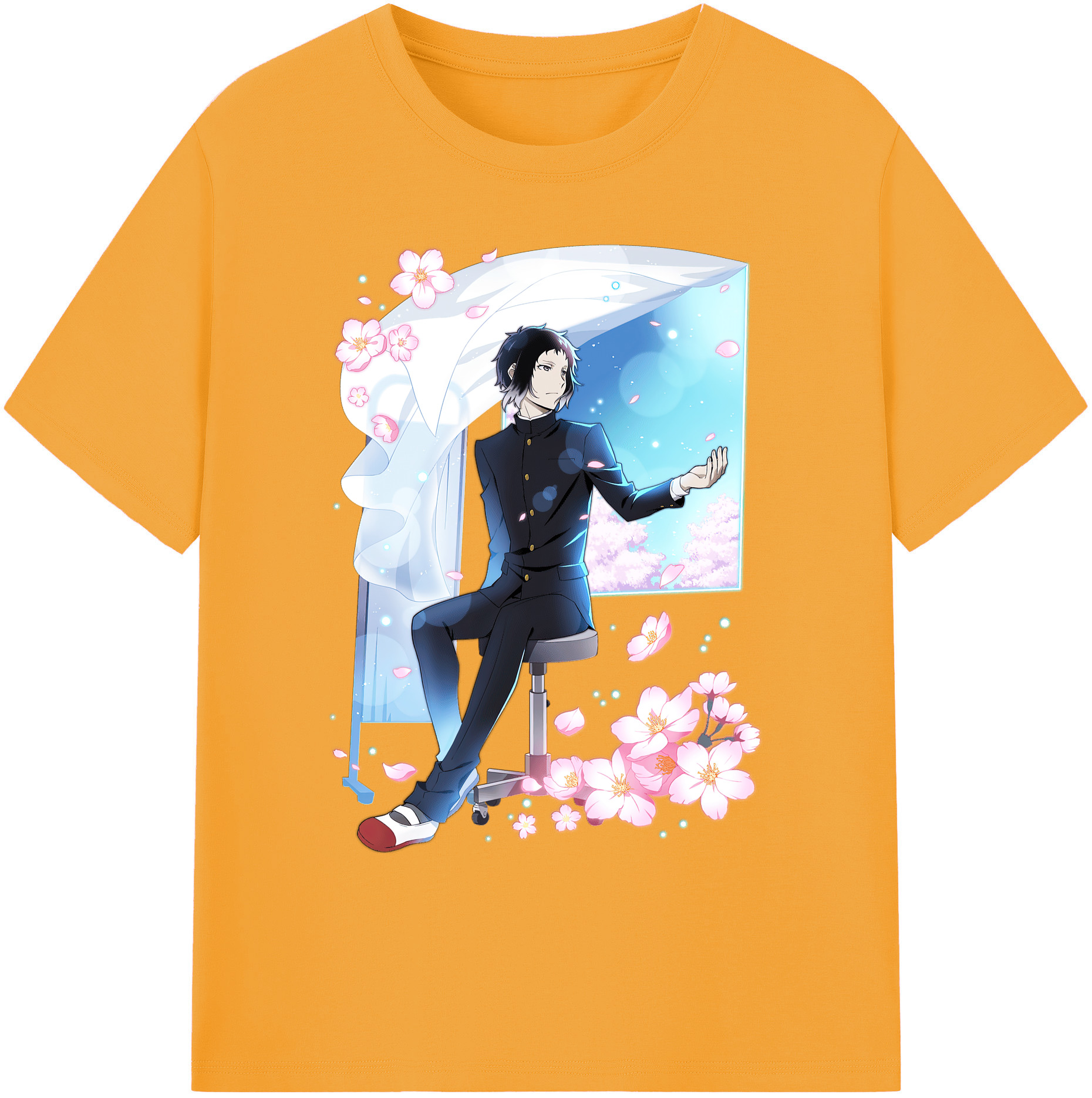 （画像用） 文豪ストレイドッグス Bungo Stray Dogs 綿100％ メンズ半袖Tシャツ｜肌触りやわらか＆通気性