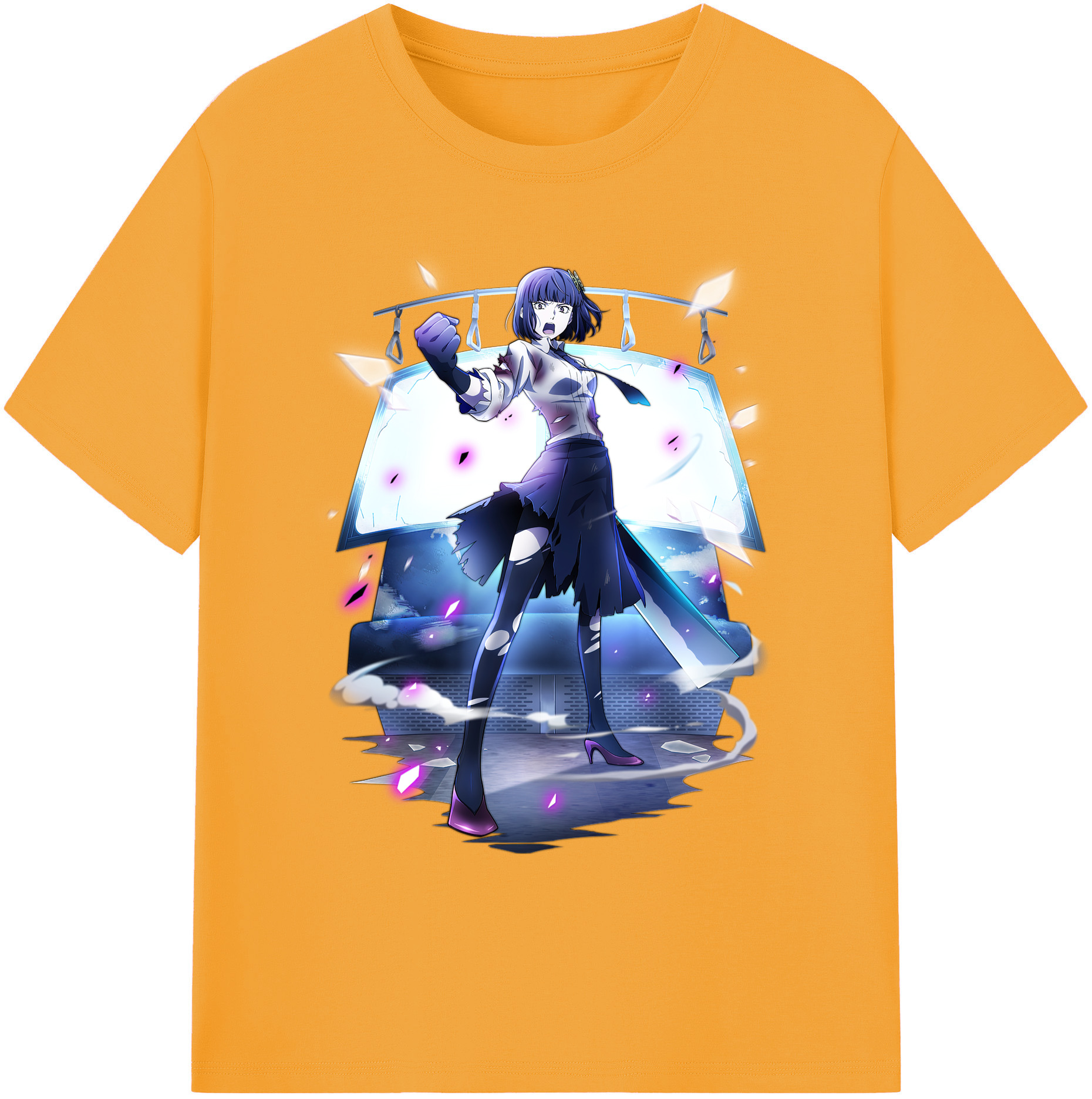 （画像用） 文豪ストレイドッグス Bungo Stray Dogs 綿100％ メンズ半袖Tシャツ｜肌触りやわらか＆通気性