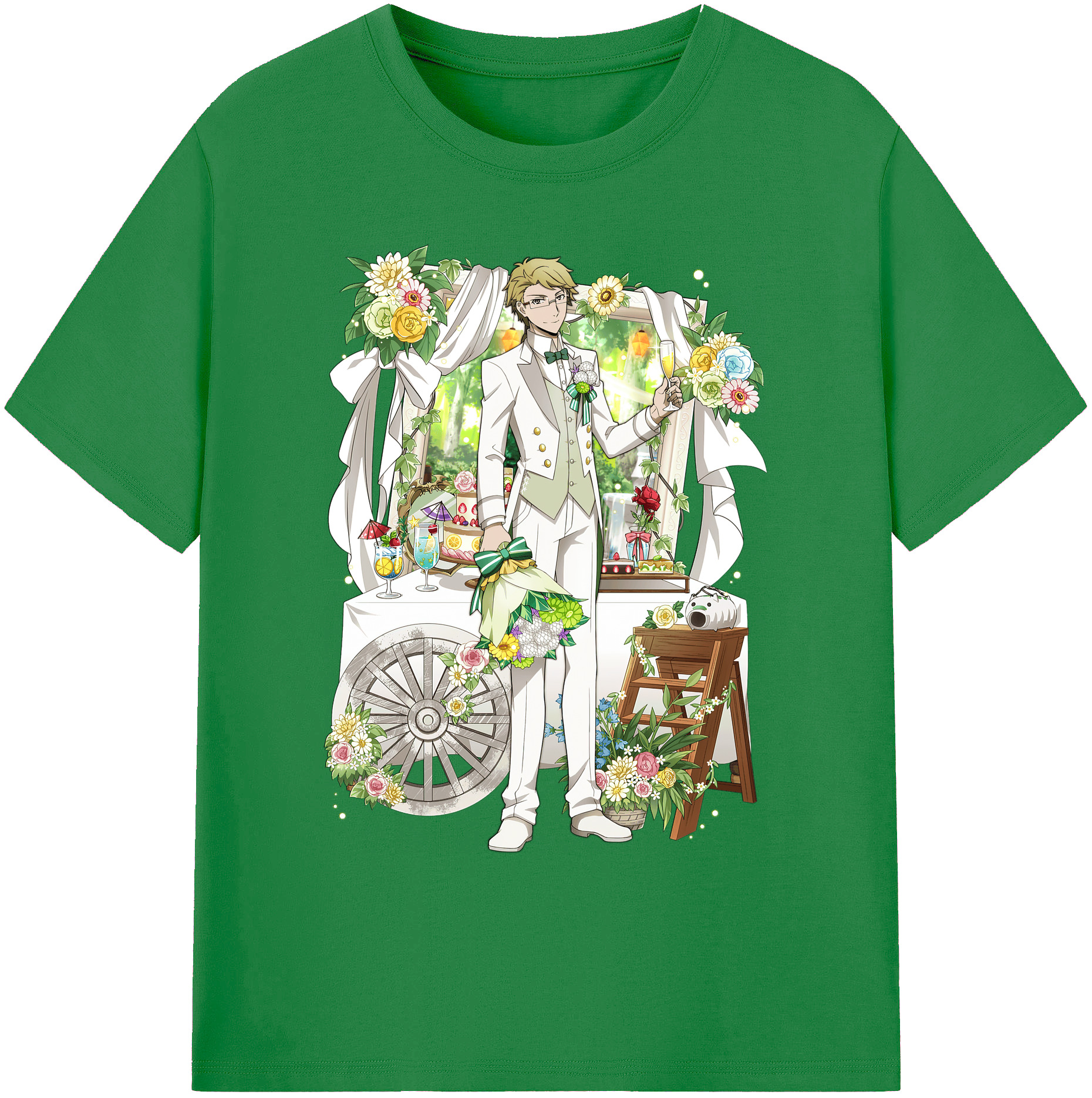 （画像用） 文豪ストレイドッグス Bungo Stray Dogs 綿100％ メンズ半袖Tシャツ｜肌触りやわらか＆通気性