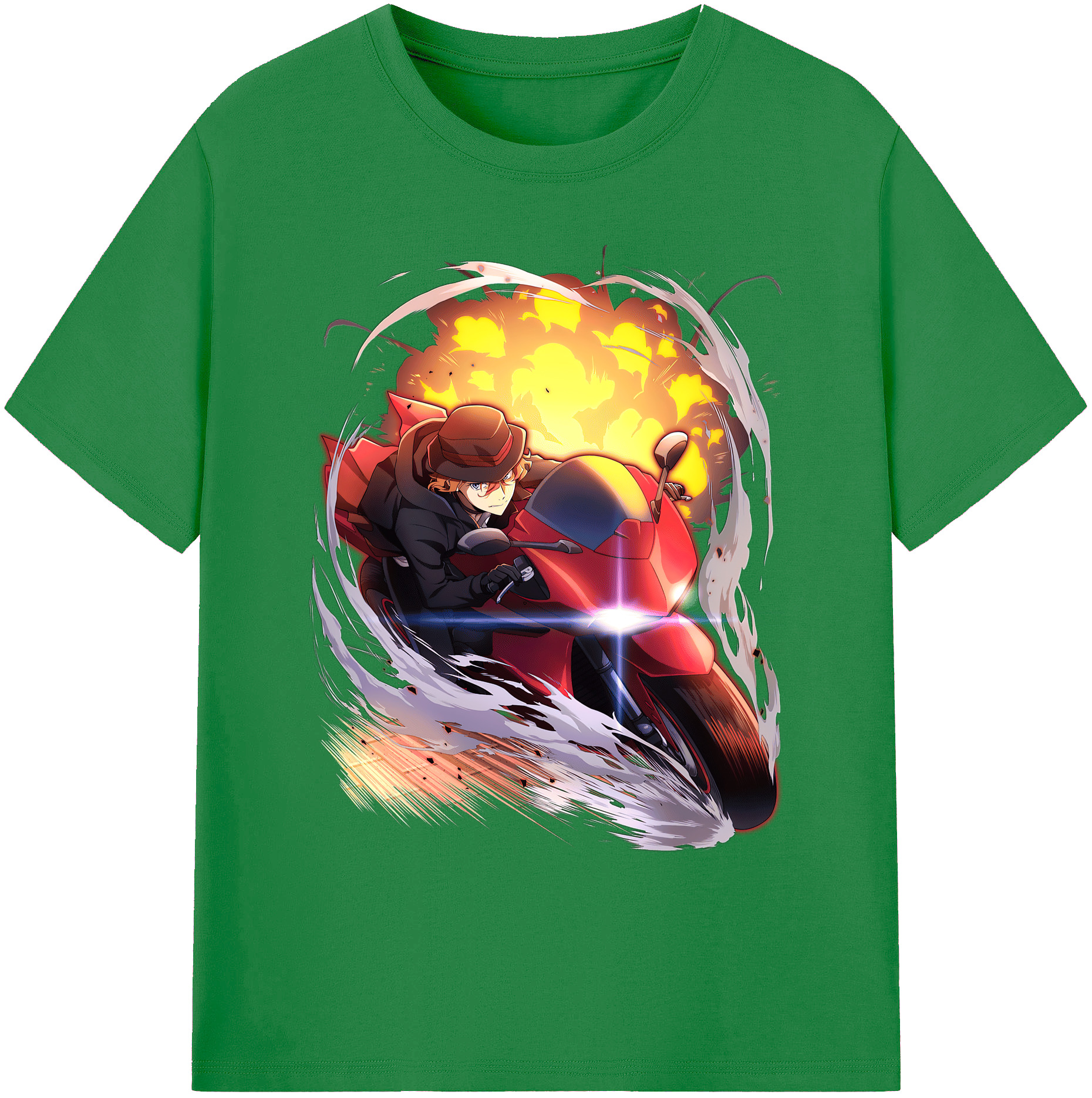 （画像用） 文豪ストレイドッグス Bungo Stray Dogs 綿100％ メンズ半袖Tシャツ｜肌触りやわらか＆通気性