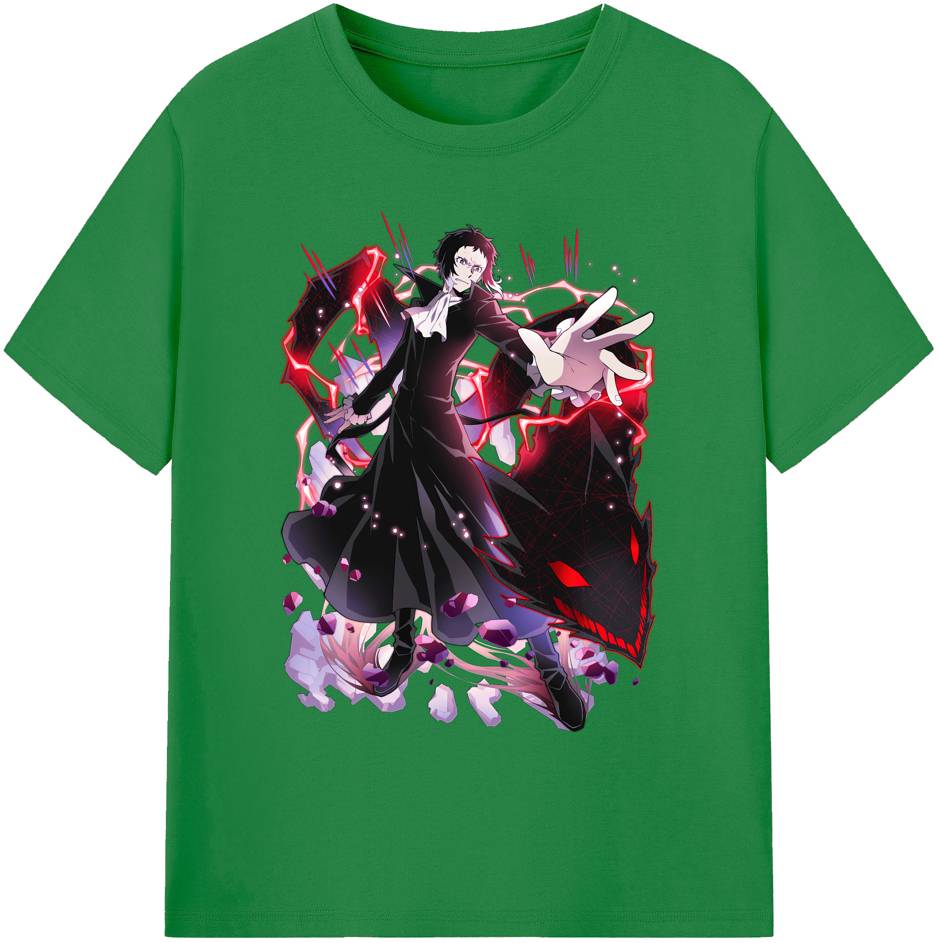 （画像用） 文豪ストレイドッグス Bungo Stray Dogs 綿100％ メンズ半袖Tシャツ｜肌触りやわらか＆通気性