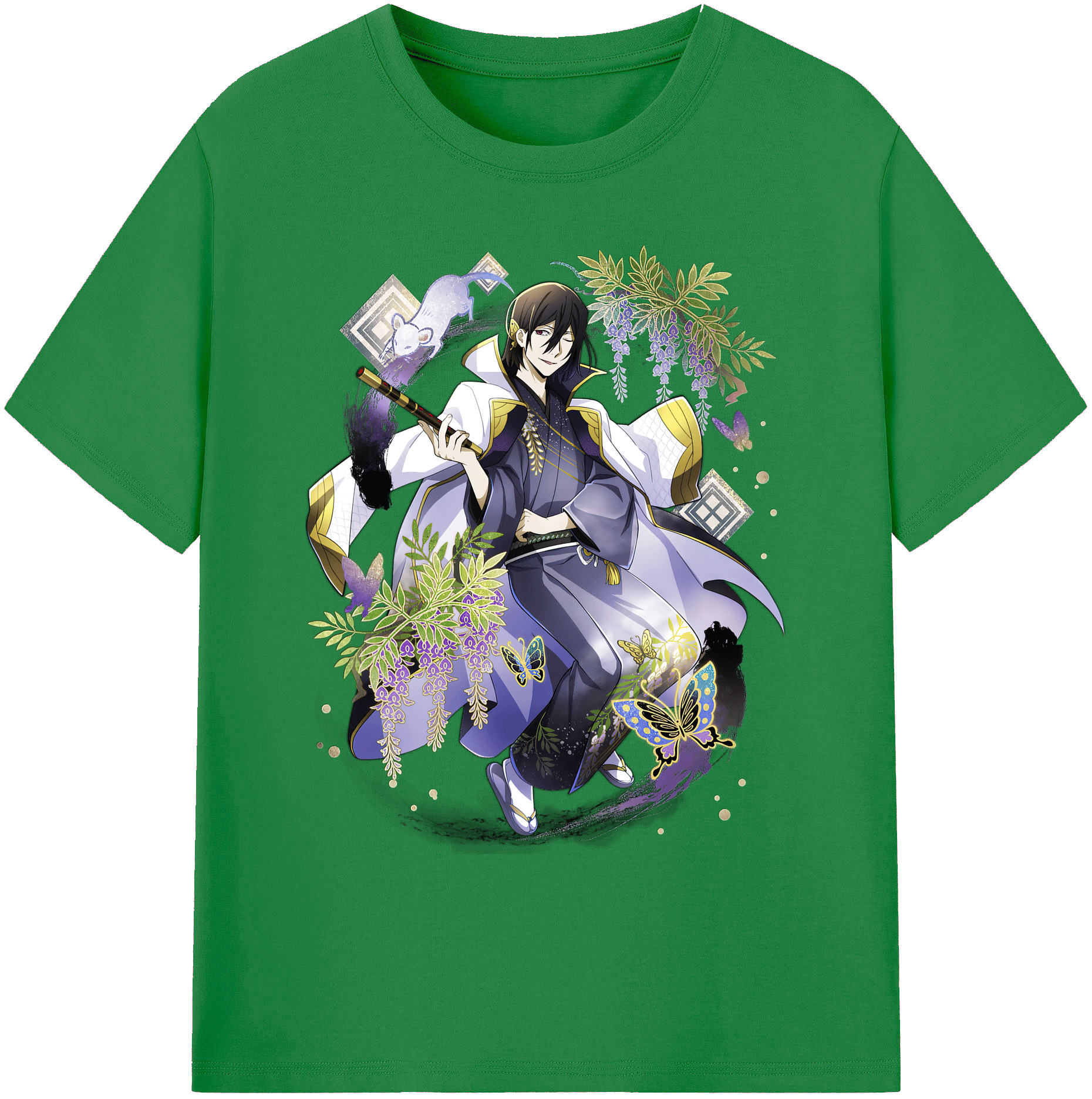（画像用） 文豪ストレイドッグス Bungo Stray Dogs 綿100％ メンズ半袖Tシャツ｜肌触りやわらか＆通気性