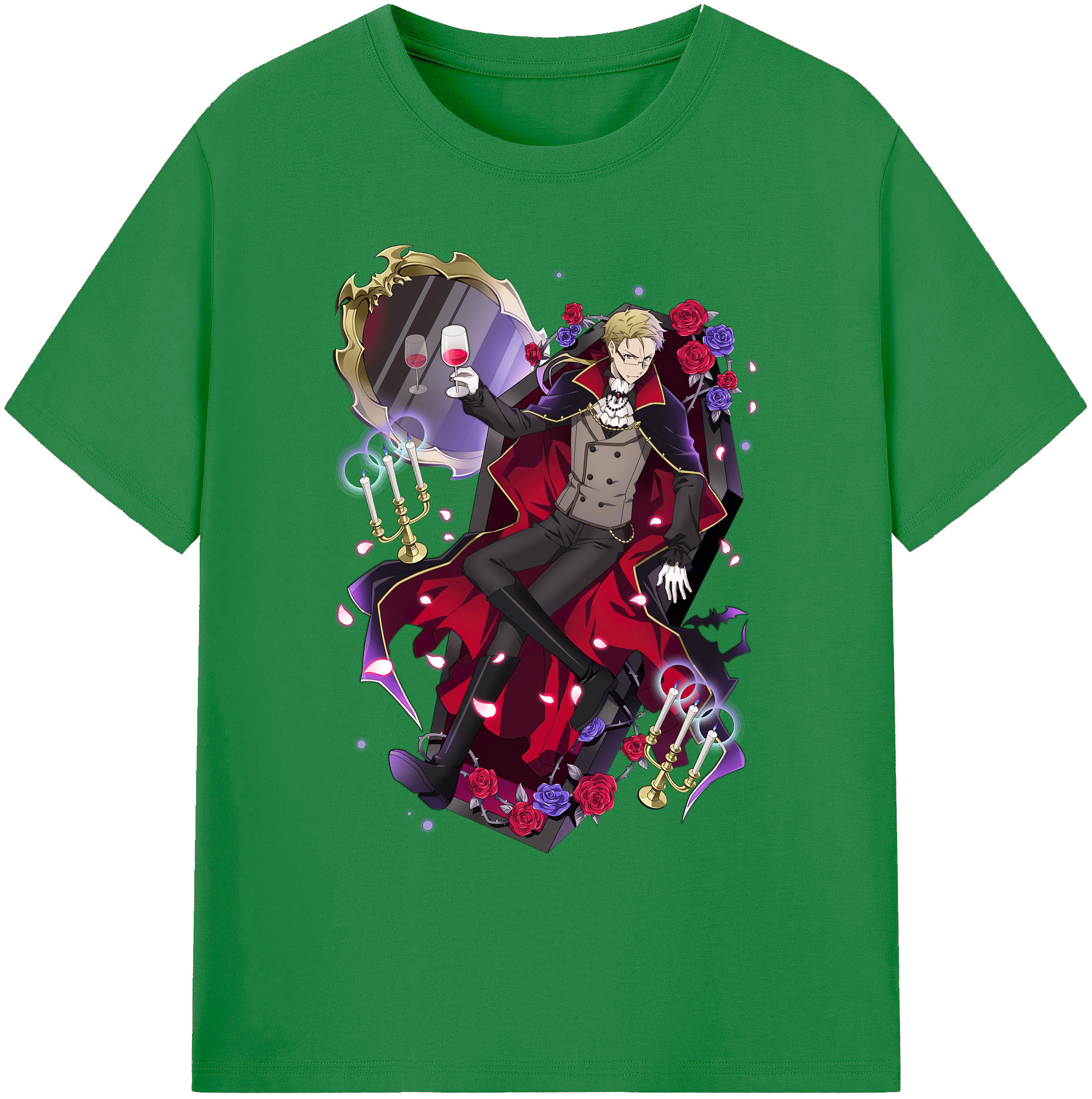 （画像用） 文豪ストレイドッグス Bungo Stray Dogs 綿100％ メンズ半袖Tシャツ｜肌触りやわらか＆通気性