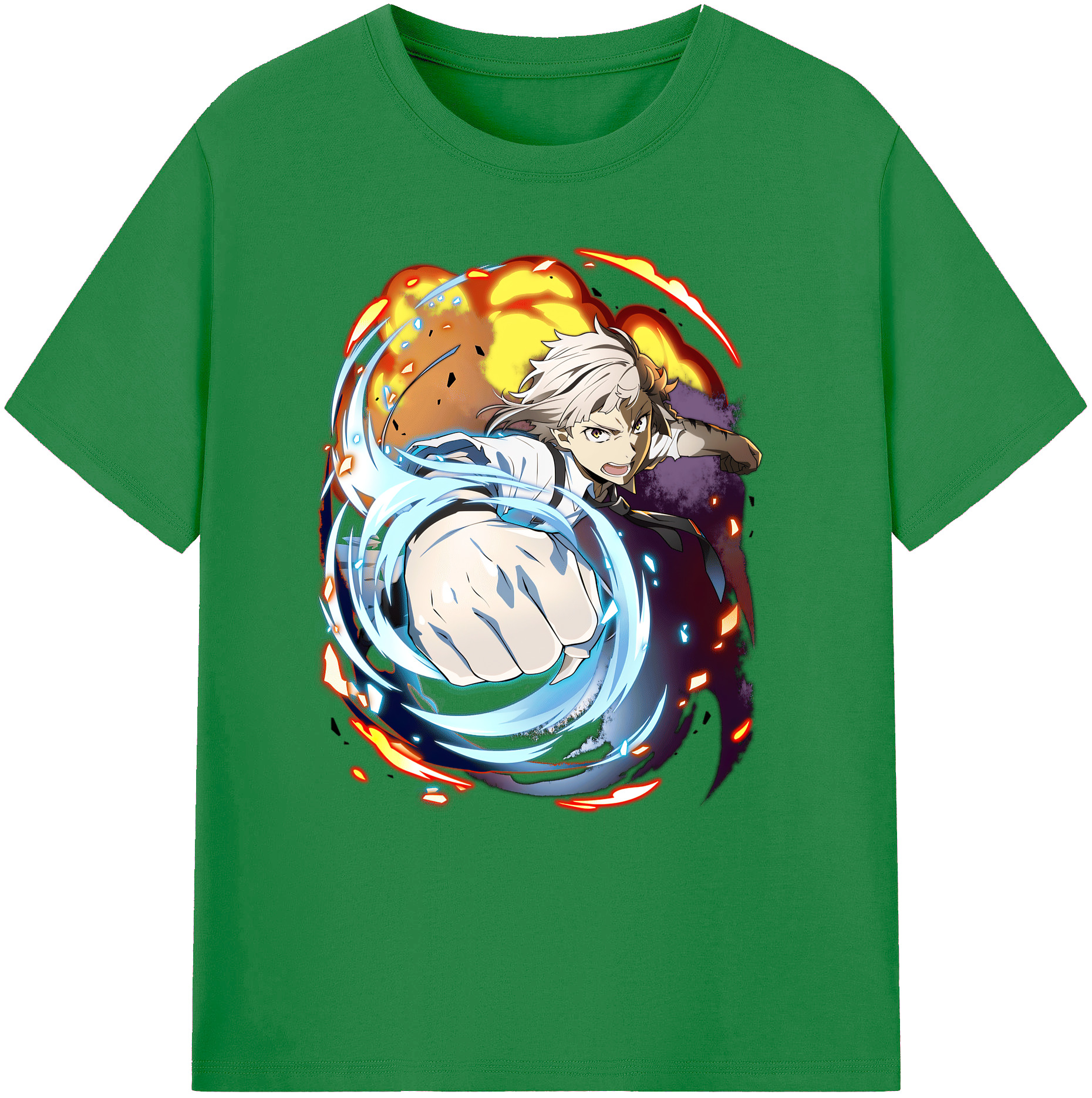 （画像用） 文豪ストレイドッグス Bungo Stray Dogs 綿100％ メンズ半袖Tシャツ｜肌触りやわらか＆通気性