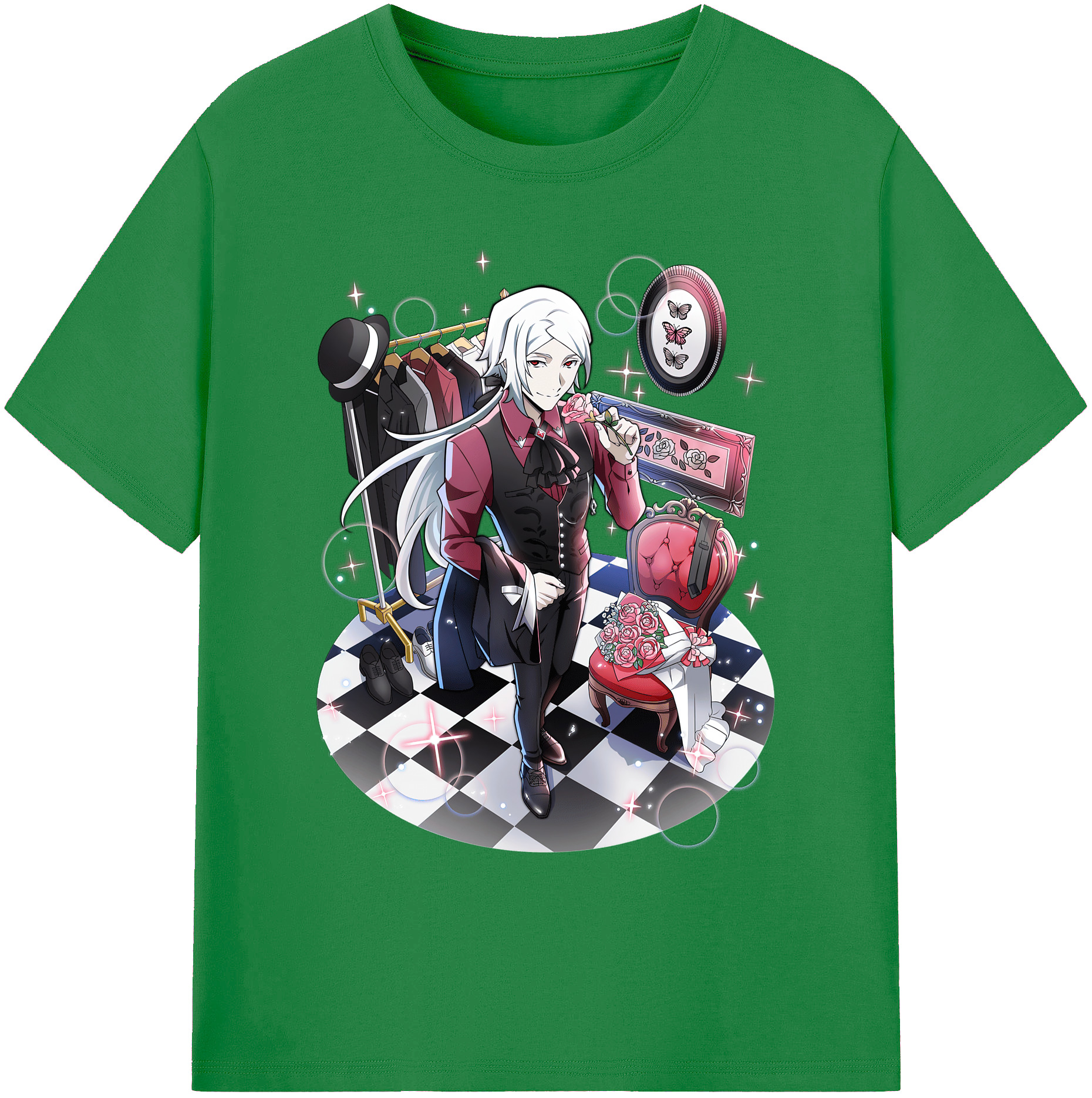 （画像用） 文豪ストレイドッグス Bungo Stray Dogs 綿100％ メンズ半袖Tシャツ｜肌触りやわらか＆通気性