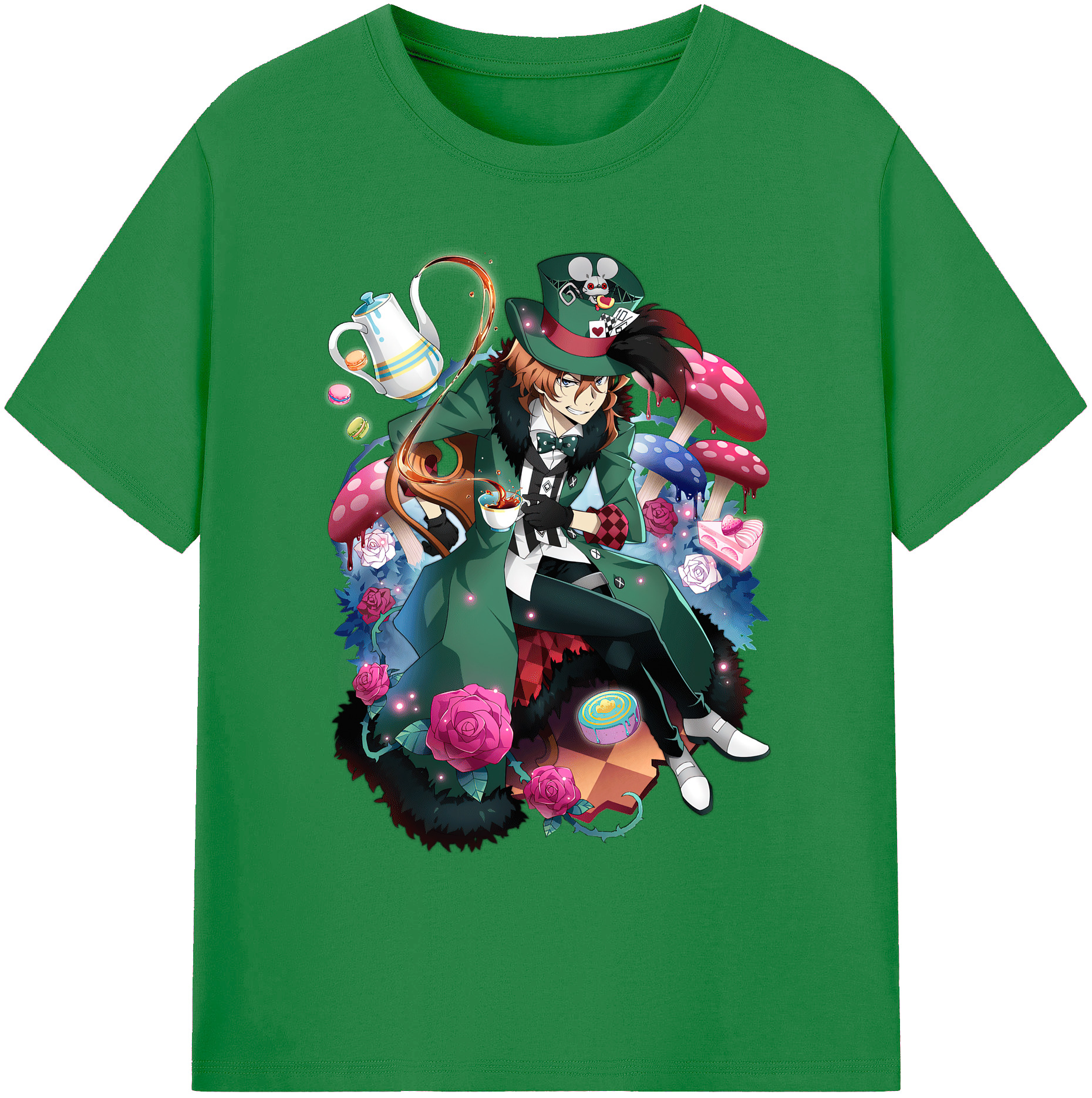 （画像用） 文豪ストレイドッグス Bungo Stray Dogs 綿100％ メンズ半袖Tシャツ｜肌触りやわらか＆通気性