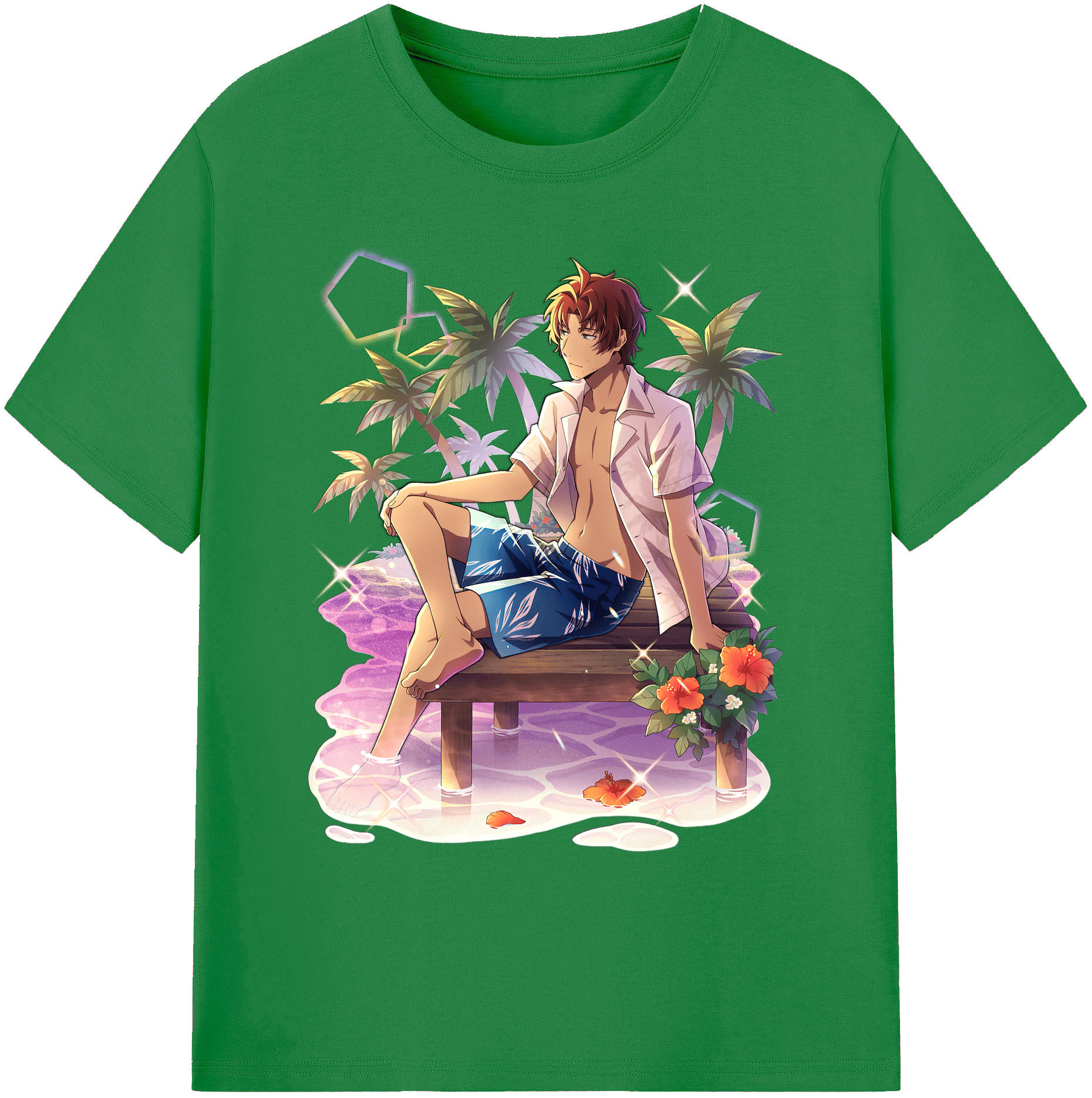 （画像用） 文豪ストレイドッグス Bungo Stray Dogs 綿100％ メンズ半袖Tシャツ｜肌触りやわらか＆通気性