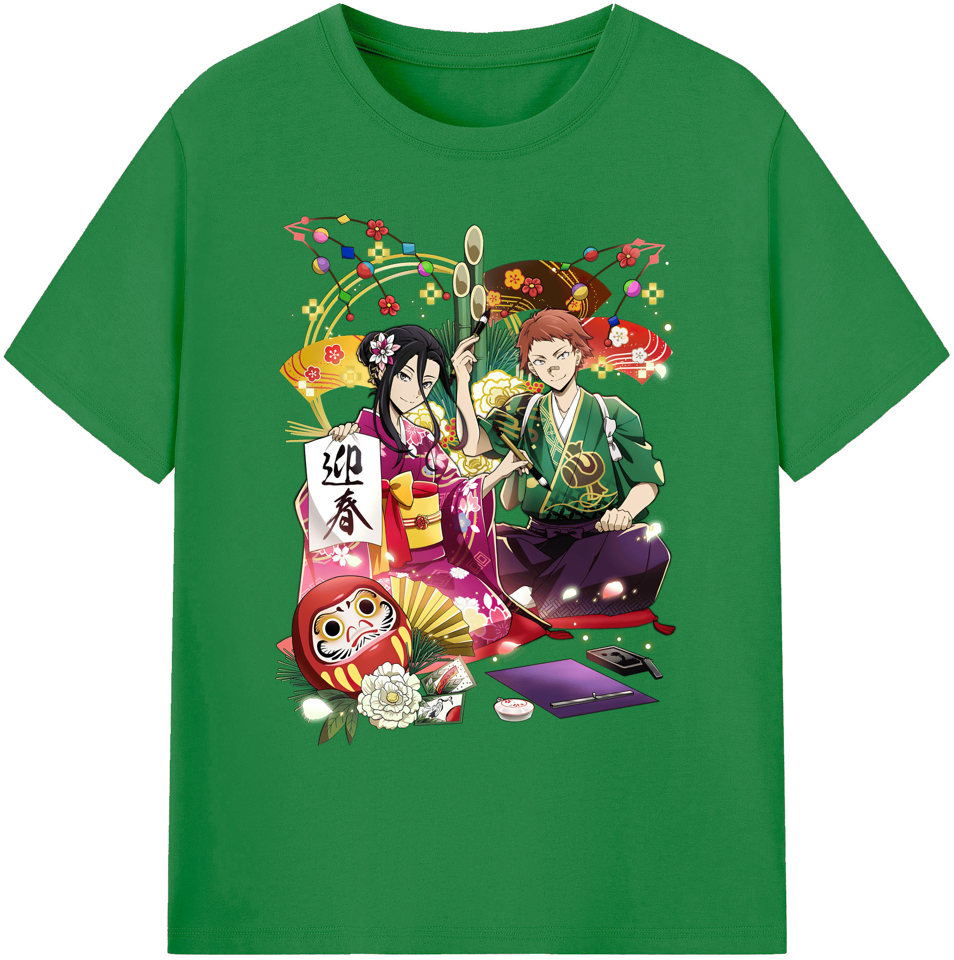 （画像用） 文豪ストレイドッグス Bungo Stray Dogs 綿100％ メンズ半袖Tシャツ｜肌触りやわらか＆通気性