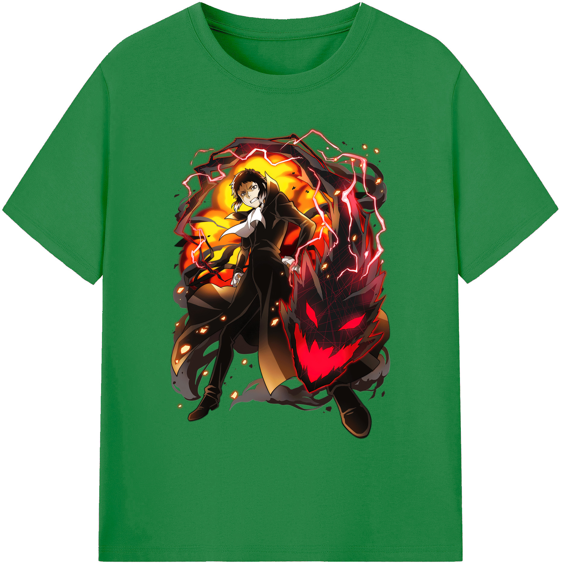 （画像用） 文豪ストレイドッグス Bungo Stray Dogs 綿100％ メンズ半袖Tシャツ｜肌触りやわらか＆通気性
