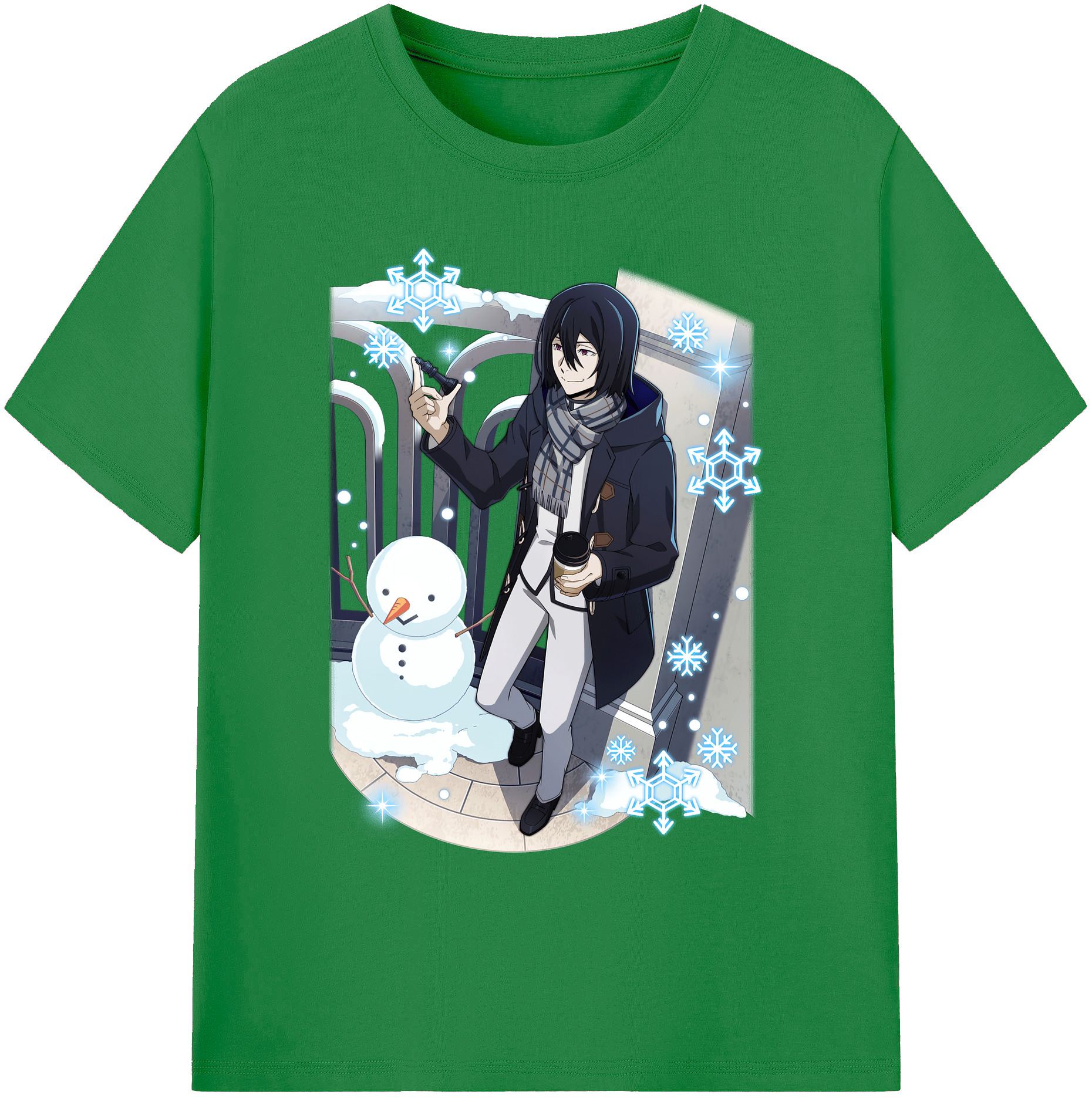 （画像用） 文豪ストレイドッグス Bungo Stray Dogs 綿100％ メンズ半袖Tシャツ｜肌触りやわらか＆通気性