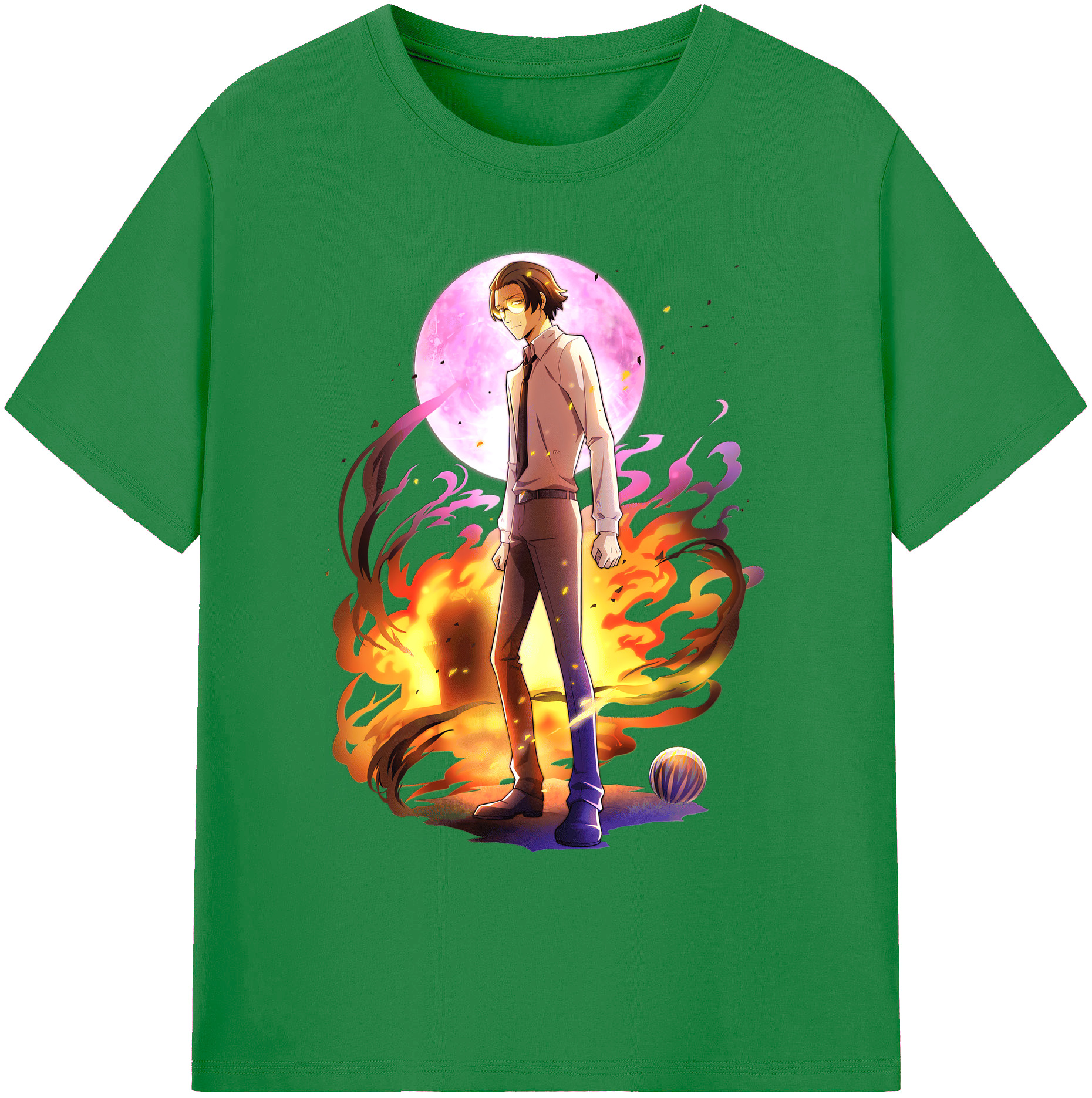（画像用） 文豪ストレイドッグス Bungo Stray Dogs 綿100％ メンズ半袖Tシャツ｜肌触りやわらか＆通気性
