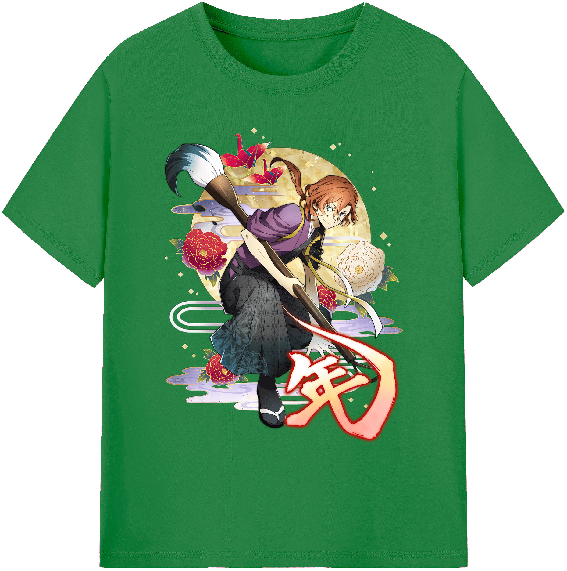 （画像用） 文豪ストレイドッグス Bungo Stray Dogs 綿100％ メンズ半袖Tシャツ｜肌触りやわらか＆通気性