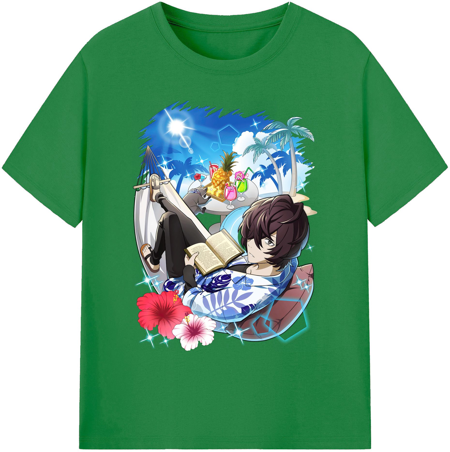 （画像用） 文豪ストレイドッグス Bungo Stray Dogs 綿100％ メンズ半袖Tシャツ｜肌触りやわらか＆通気性