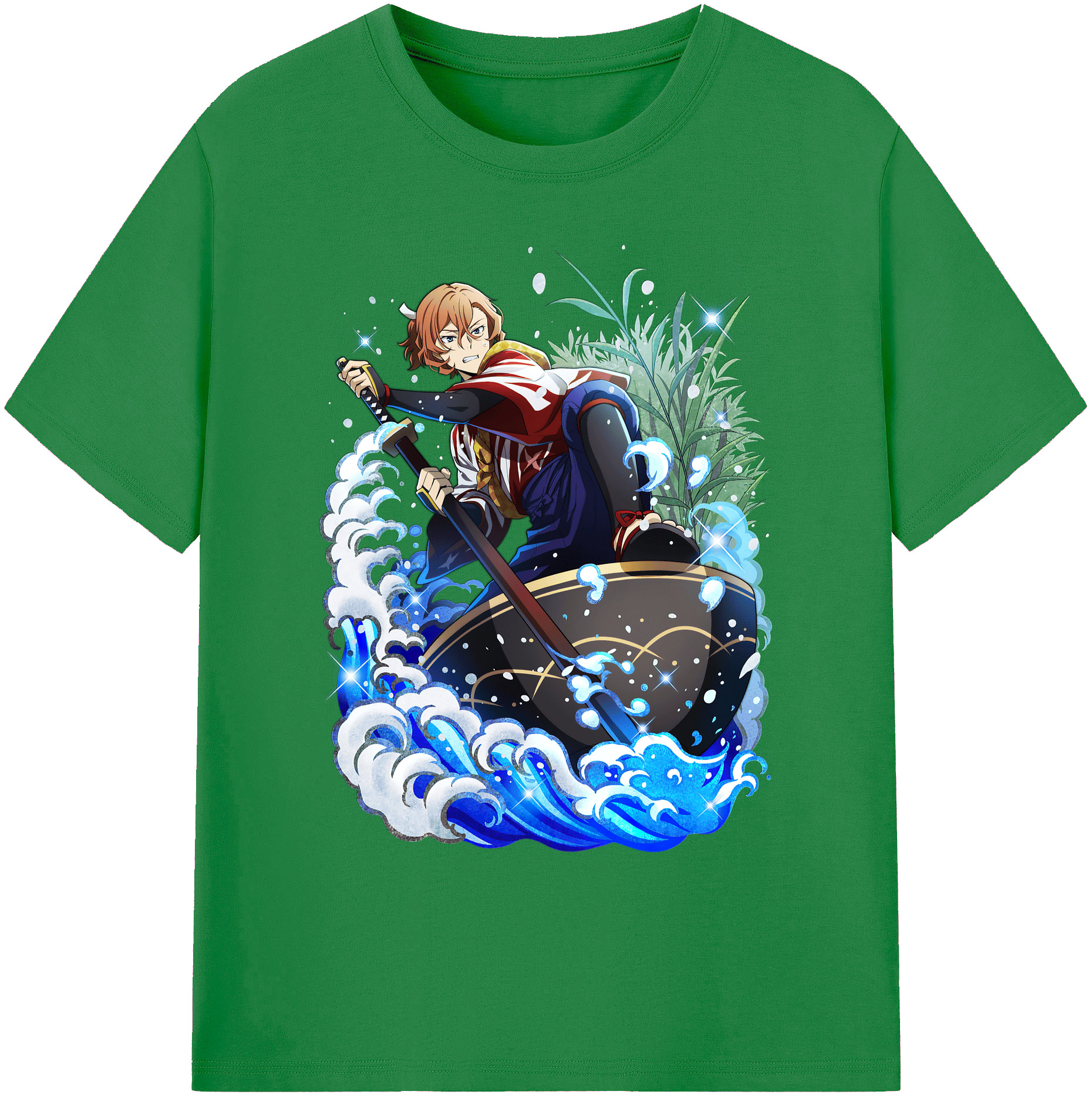 （画像用） 文豪ストレイドッグス Bungo Stray Dogs 綿100％ メンズ半袖Tシャツ｜肌触りやわらか＆通気性