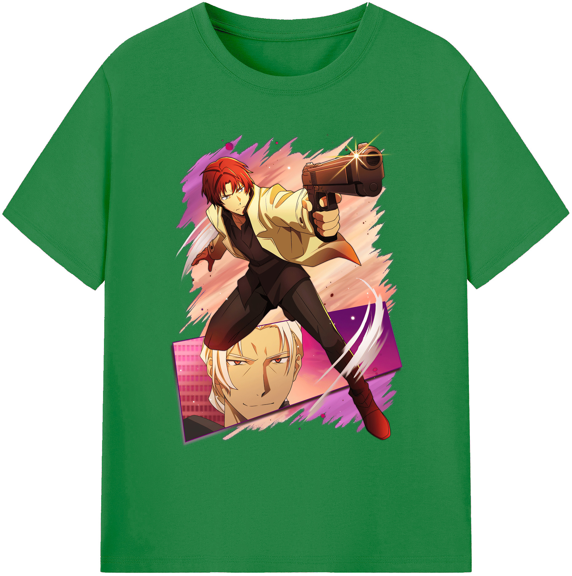 （画像用） 文豪ストレイドッグス Bungo Stray Dogs 綿100％ メンズ半袖Tシャツ｜肌触りやわらか＆通気性