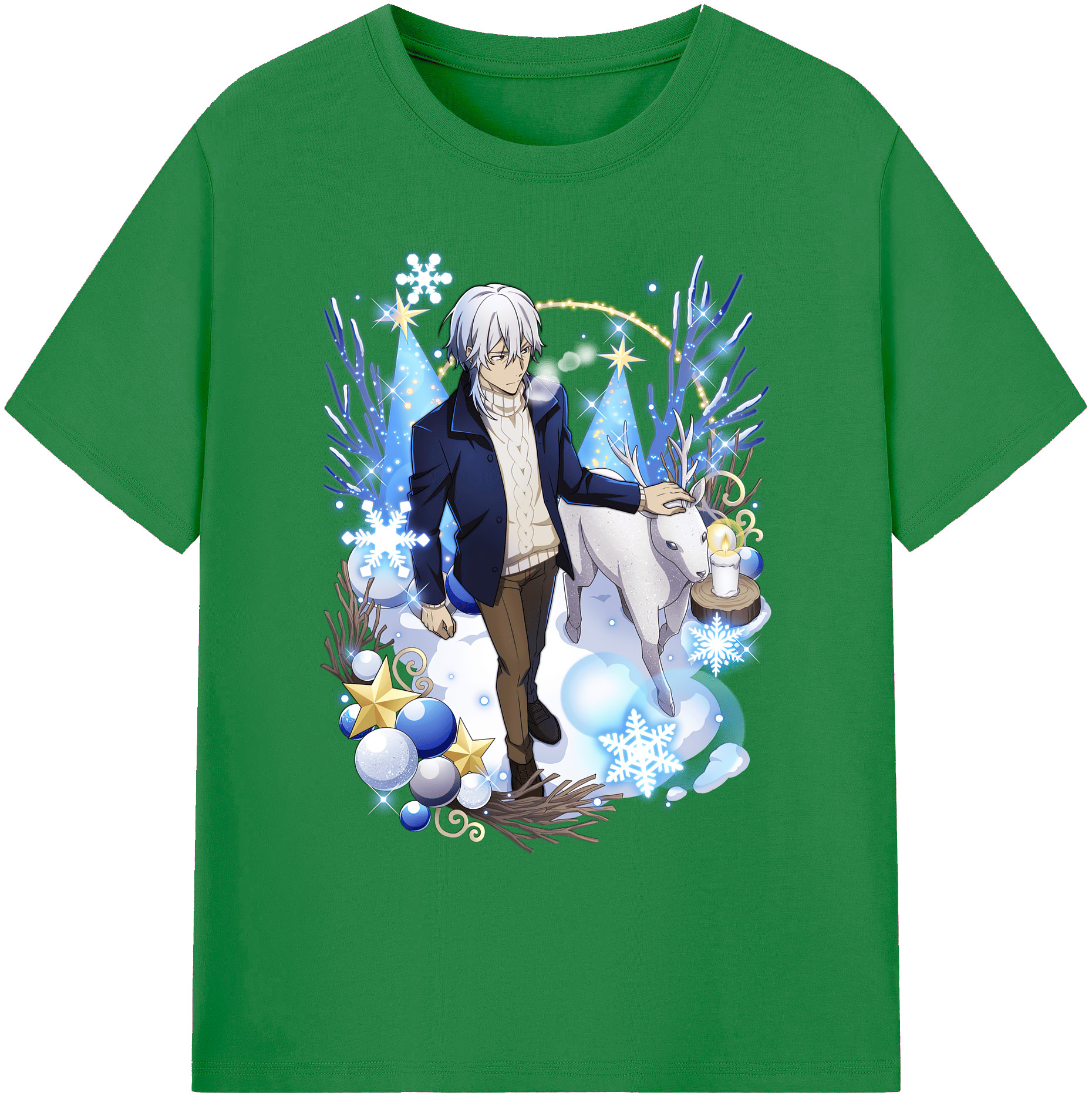 （画像用） 文豪ストレイドッグス Bungo Stray Dogs 綿100％ メンズ半袖Tシャツ｜肌触りやわらか＆通気性