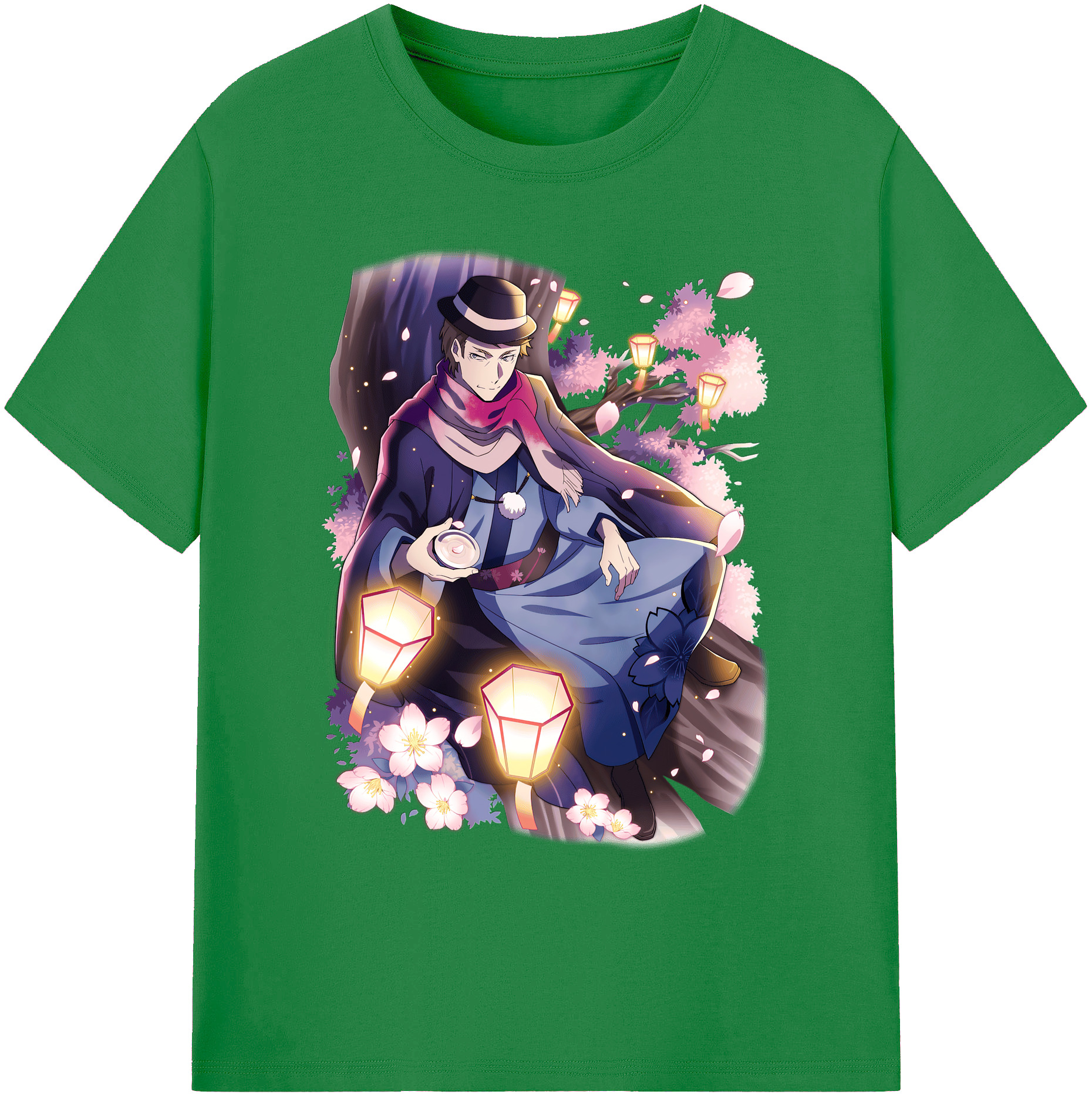 （画像用） 文豪ストレイドッグス Bungo Stray Dogs 綿100％ メンズ半袖Tシャツ｜肌触りやわらか＆通気性