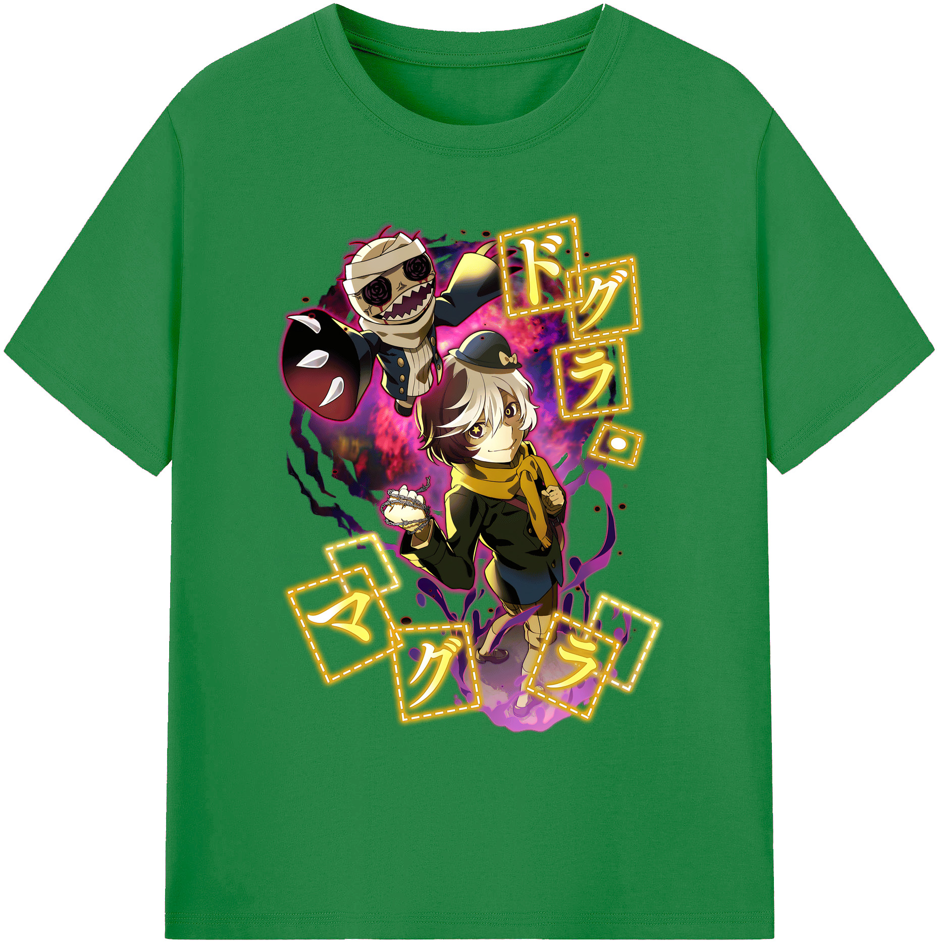 （画像用） 文豪ストレイドッグス Bungo Stray Dogs 綿100％ メンズ半袖Tシャツ｜肌触りやわらか＆通気性