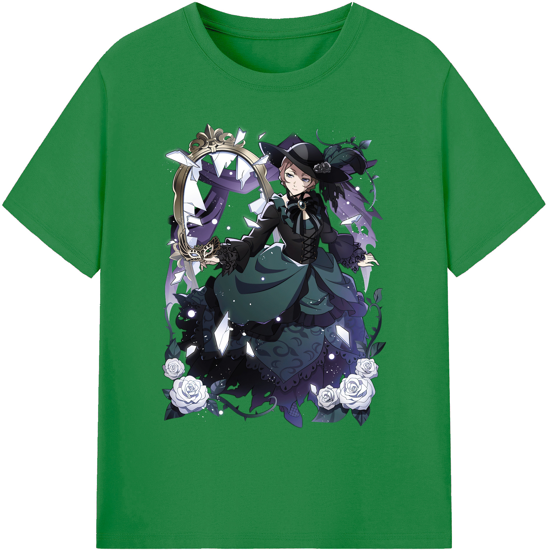 （画像用） 文豪ストレイドッグス Bungo Stray Dogs 綿100％ メンズ半袖Tシャツ｜肌触りやわらか＆通気性