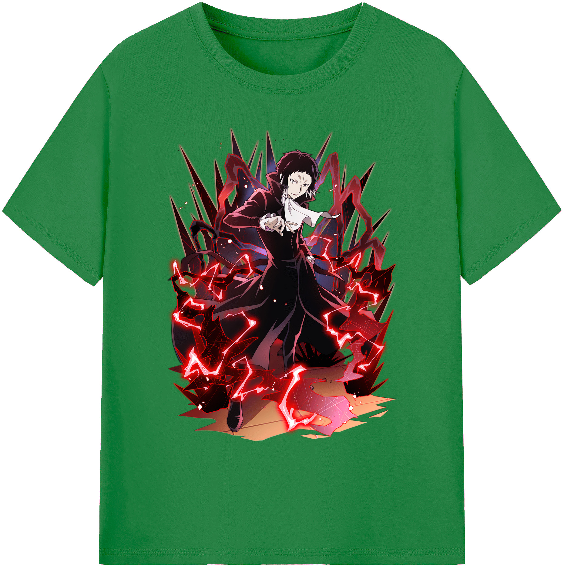 （画像用） 文豪ストレイドッグス Bungo Stray Dogs 綿100％ メンズ半袖Tシャツ｜肌触りやわらか＆通気性
