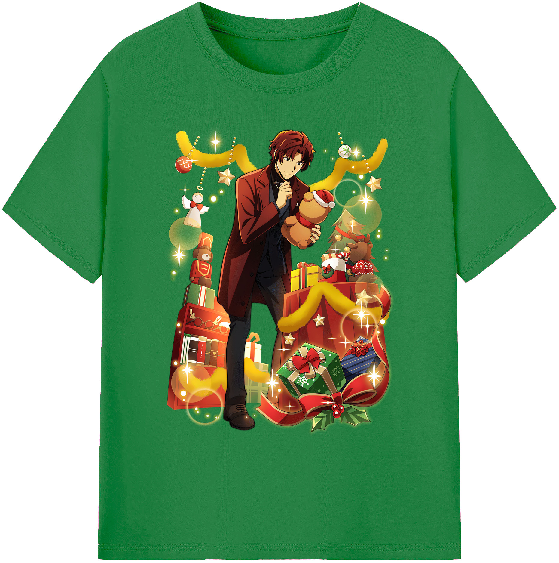 （画像用） 文豪ストレイドッグス Bungo Stray Dogs 綿100％ メンズ半袖Tシャツ｜肌触りやわらか＆通気性
