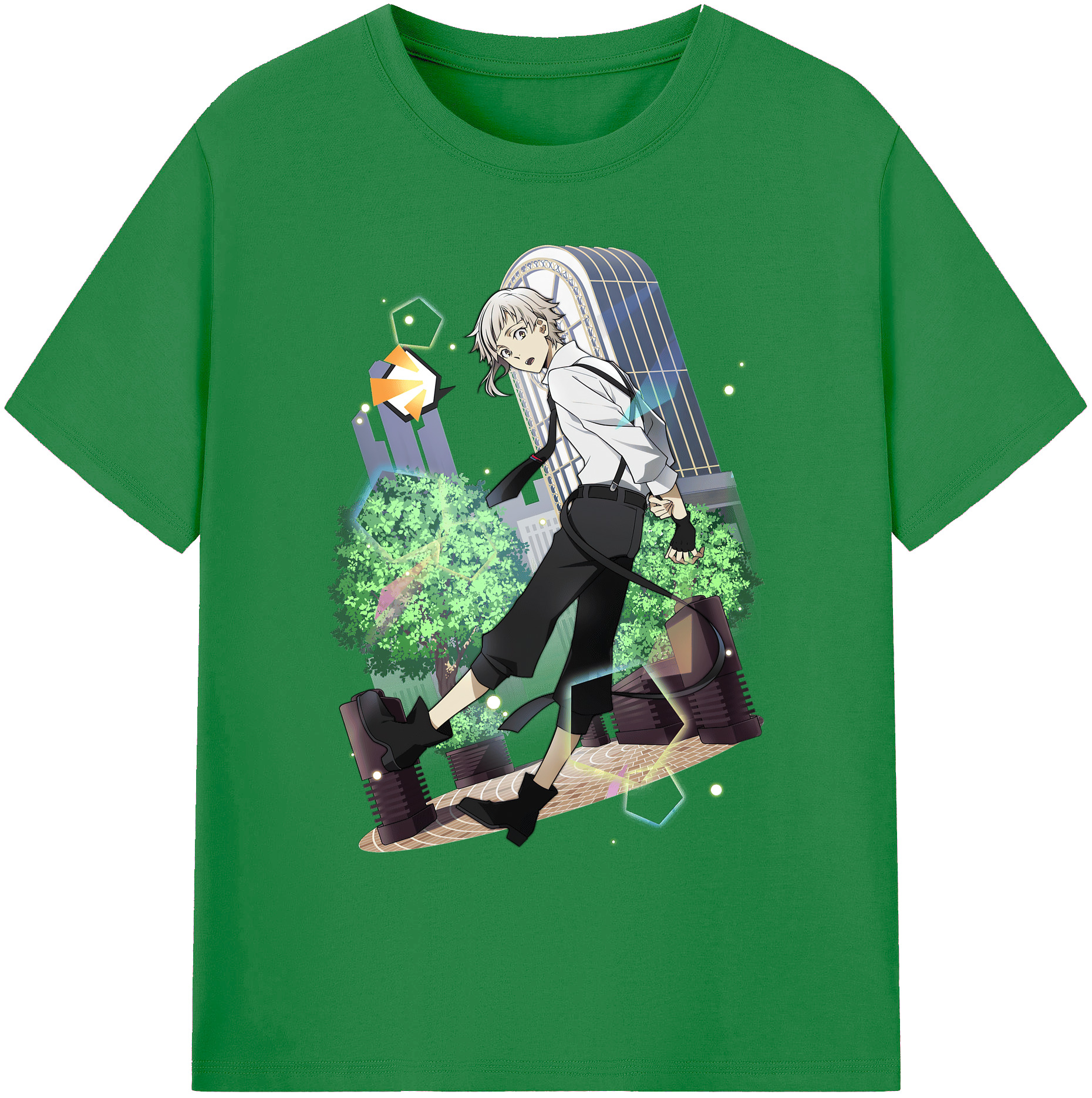 （画像用） 文豪ストレイドッグス Bungo Stray Dogs 綿100％ メンズ半袖Tシャツ｜肌触りやわらか＆通気性