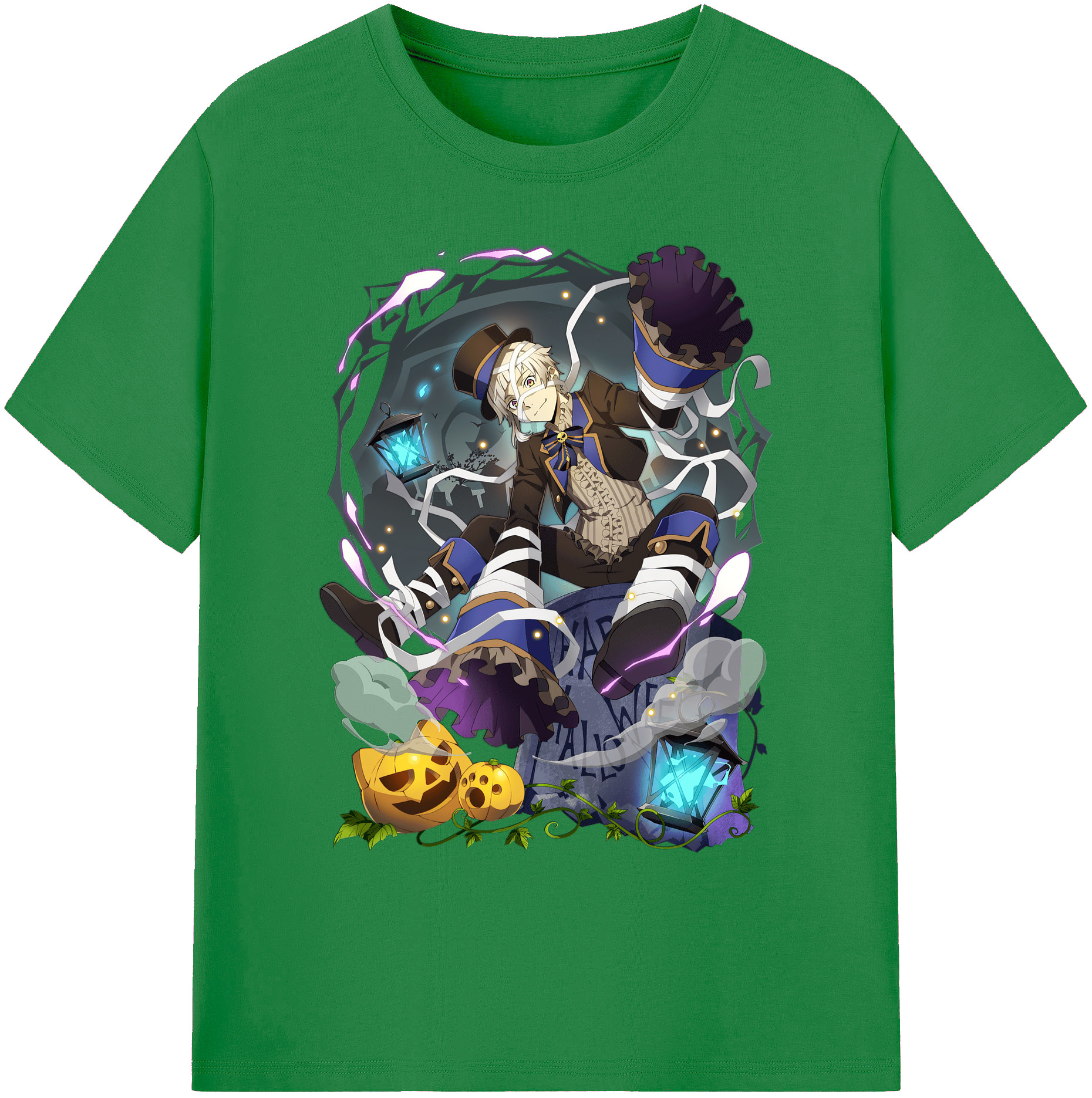 （画像用） 文豪ストレイドッグス Bungo Stray Dogs 綿100％ メンズ半袖Tシャツ｜肌触りやわらか＆通気性