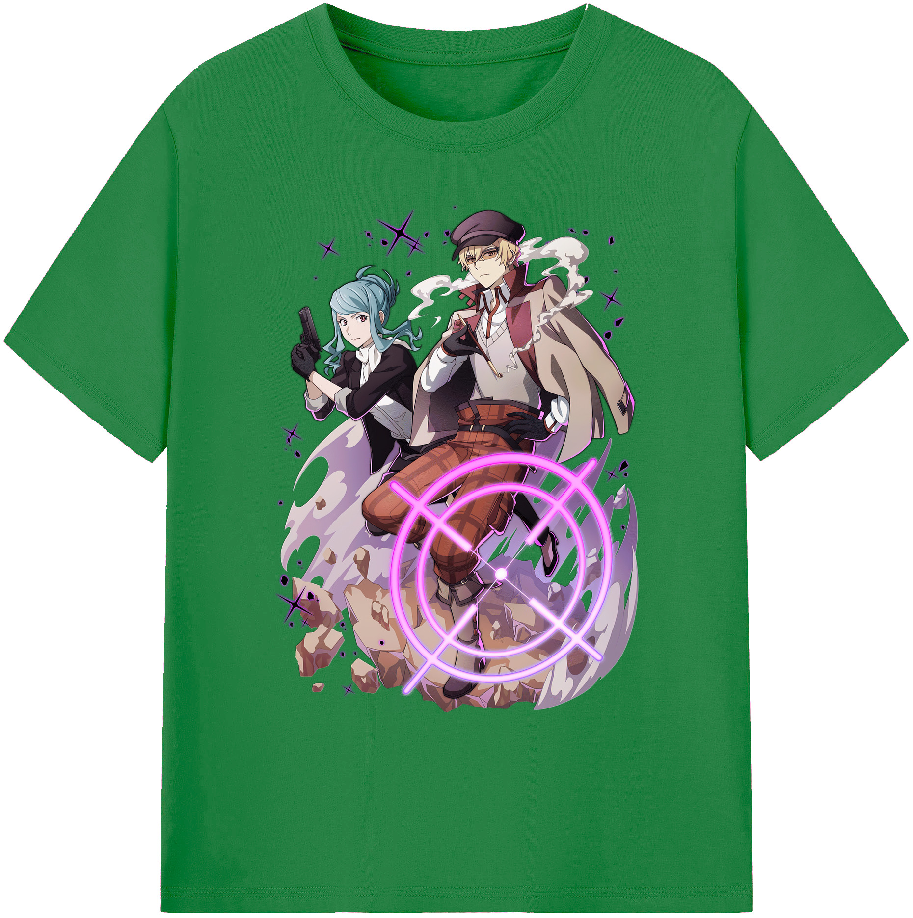 （画像用） 文豪ストレイドッグス Bungo Stray Dogs 綿100％ メンズ半袖Tシャツ｜肌触りやわらか＆通気性