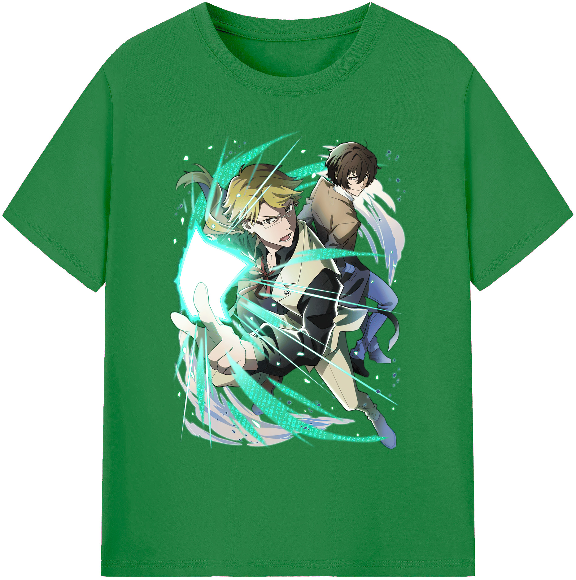 （画像用） 文豪ストレイドッグス Bungo Stray Dogs 綿100％ メンズ半袖Tシャツ｜肌触りやわらか＆通気性