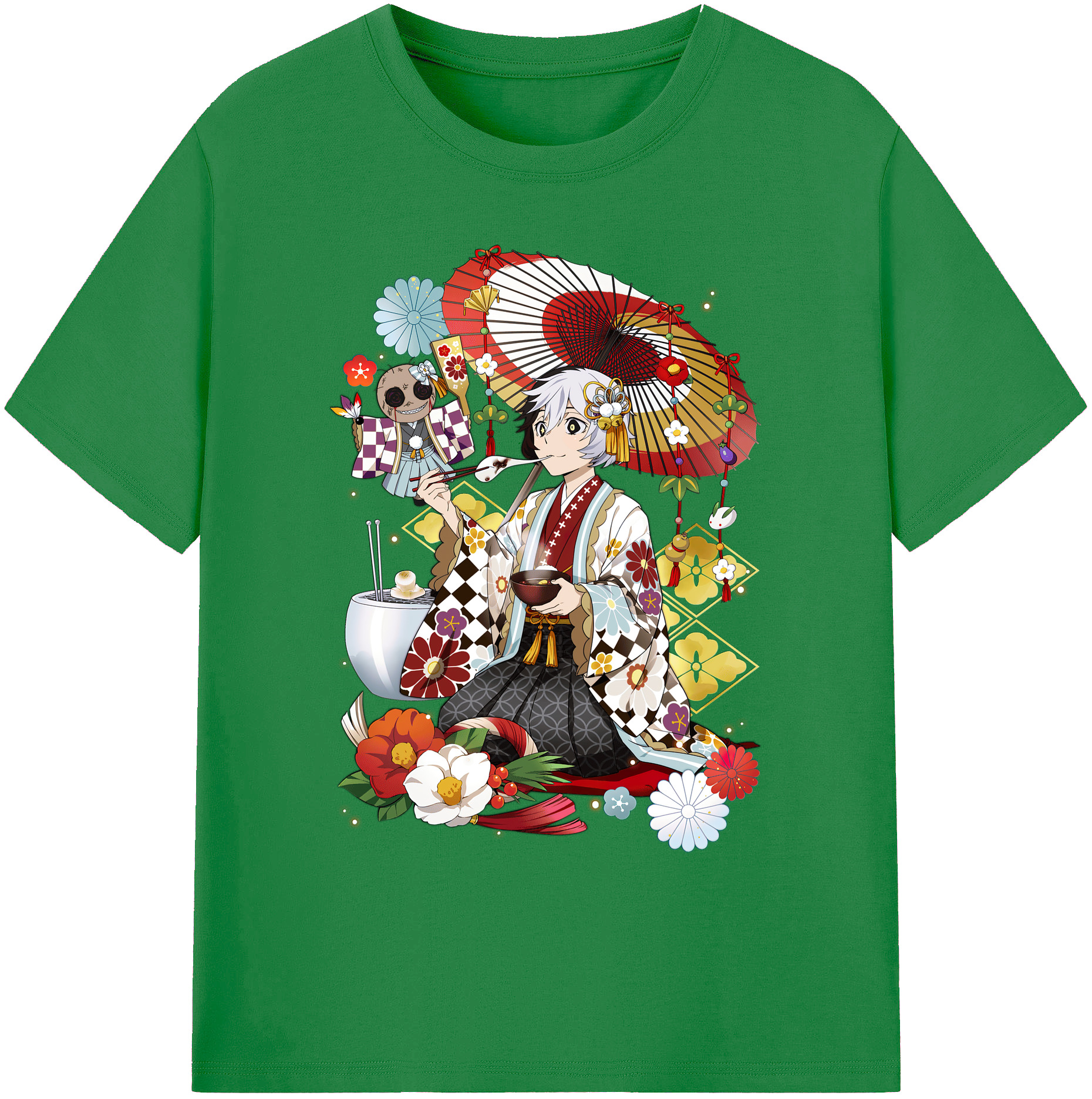 （画像用） 文豪ストレイドッグス Bungo Stray Dogs 綿100％ メンズ半袖Tシャツ｜肌触りやわらか＆通気性
