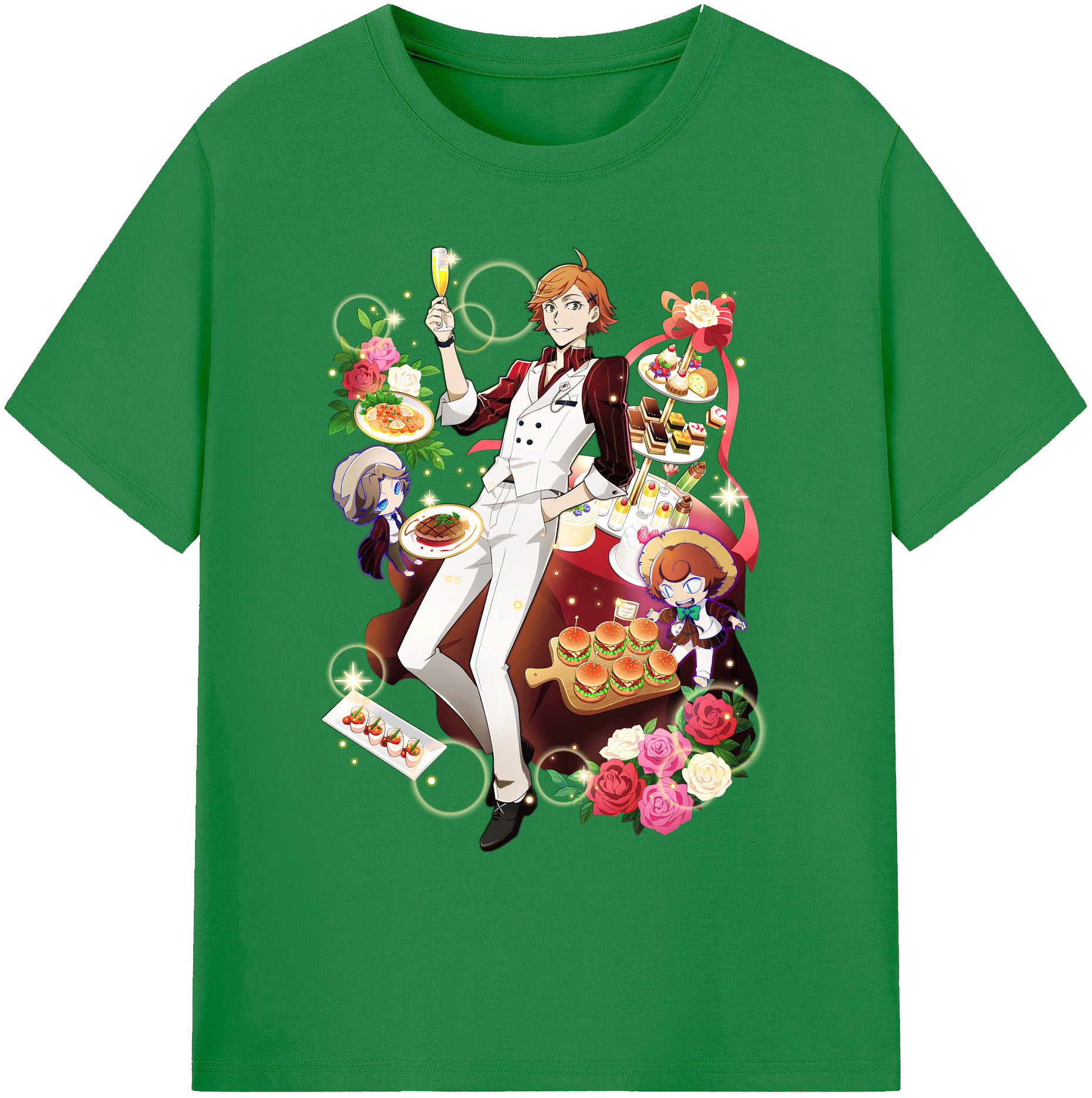 （画像用） 文豪ストレイドッグス Bungo Stray Dogs 綿100％ メンズ半袖Tシャツ｜肌触りやわらか＆通気性