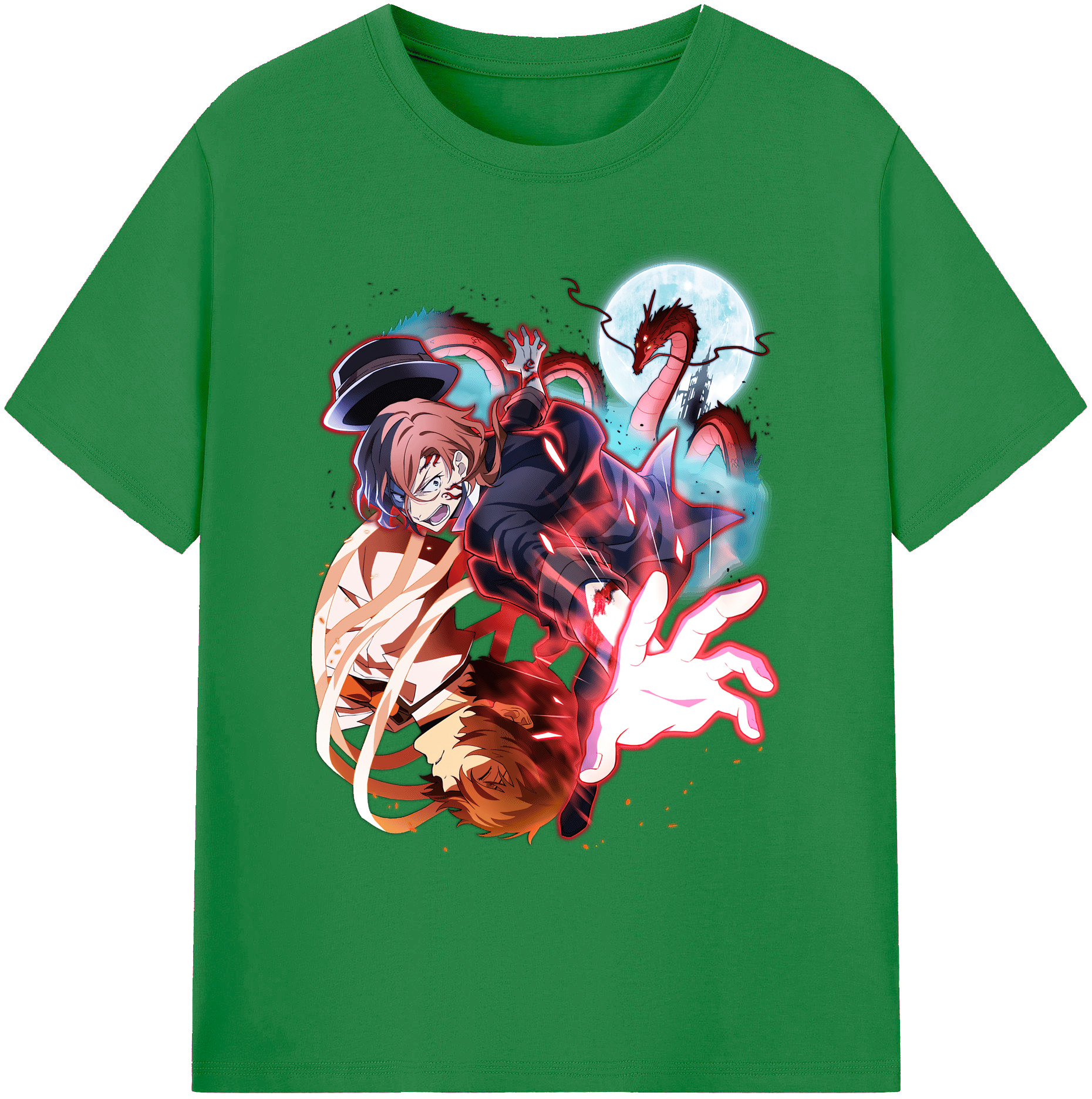 文豪ストレイドッグス Bungo Stray Dogs 綿100％ メンズ半袖Tシャツ｜肌触りやわらか＆通気性