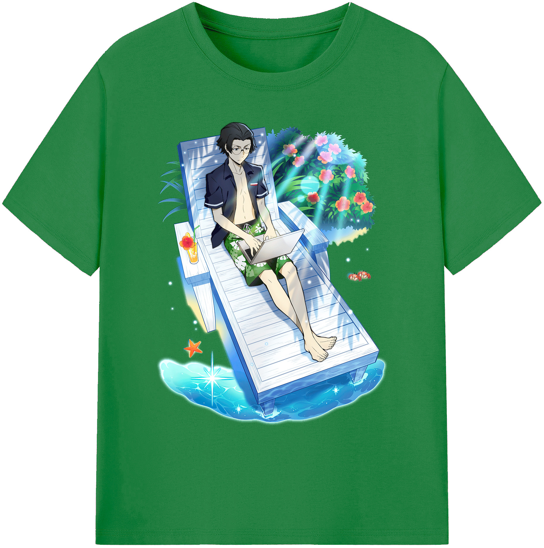 （画像用） 文豪ストレイドッグス Bungo Stray Dogs 綿100％ メンズ半袖Tシャツ｜肌触りやわらか＆通気性