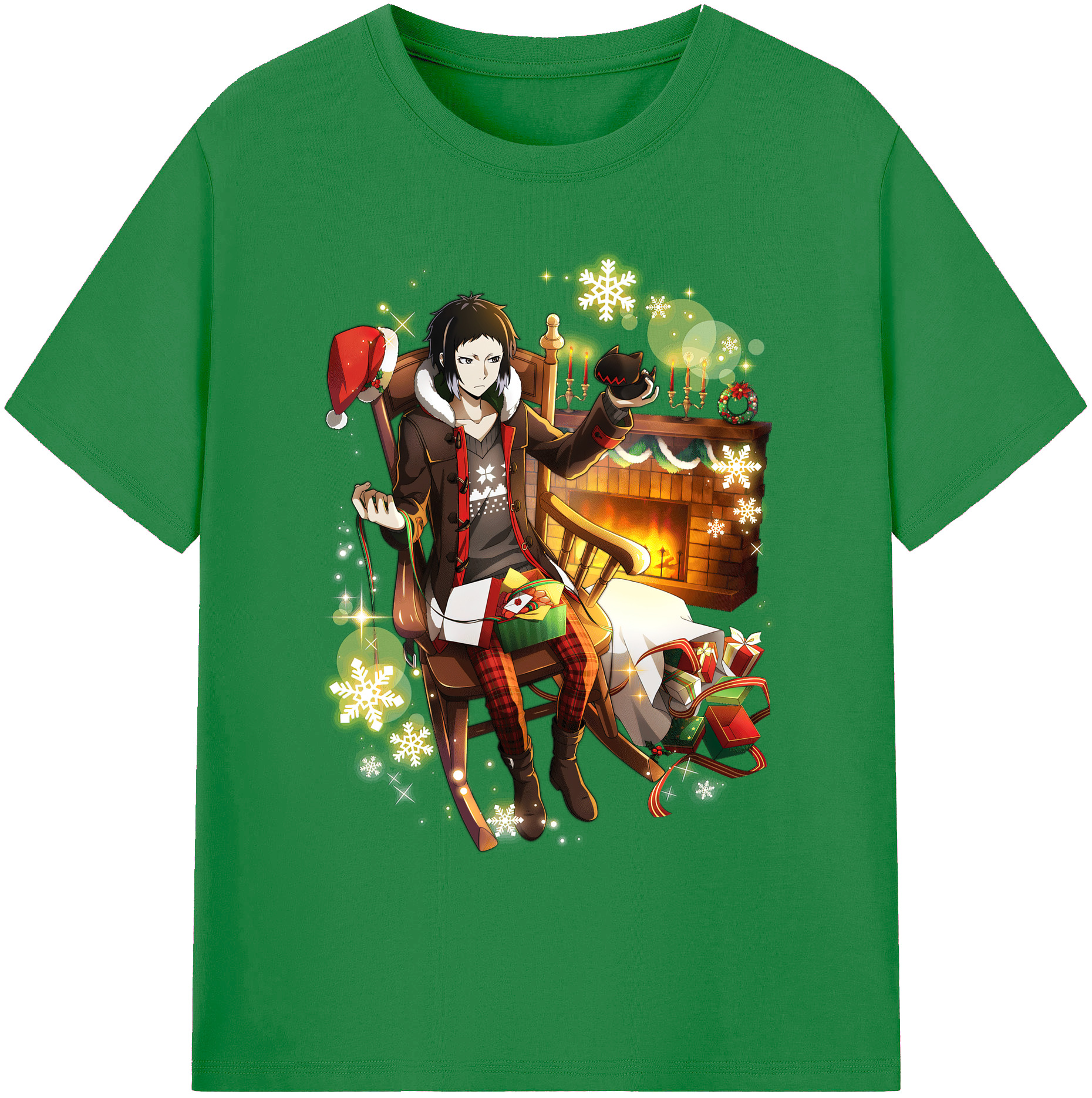 （画像用） 文豪ストレイドッグス Bungo Stray Dogs 綿100％ メンズ半袖Tシャツ｜肌触りやわらか＆通気性
