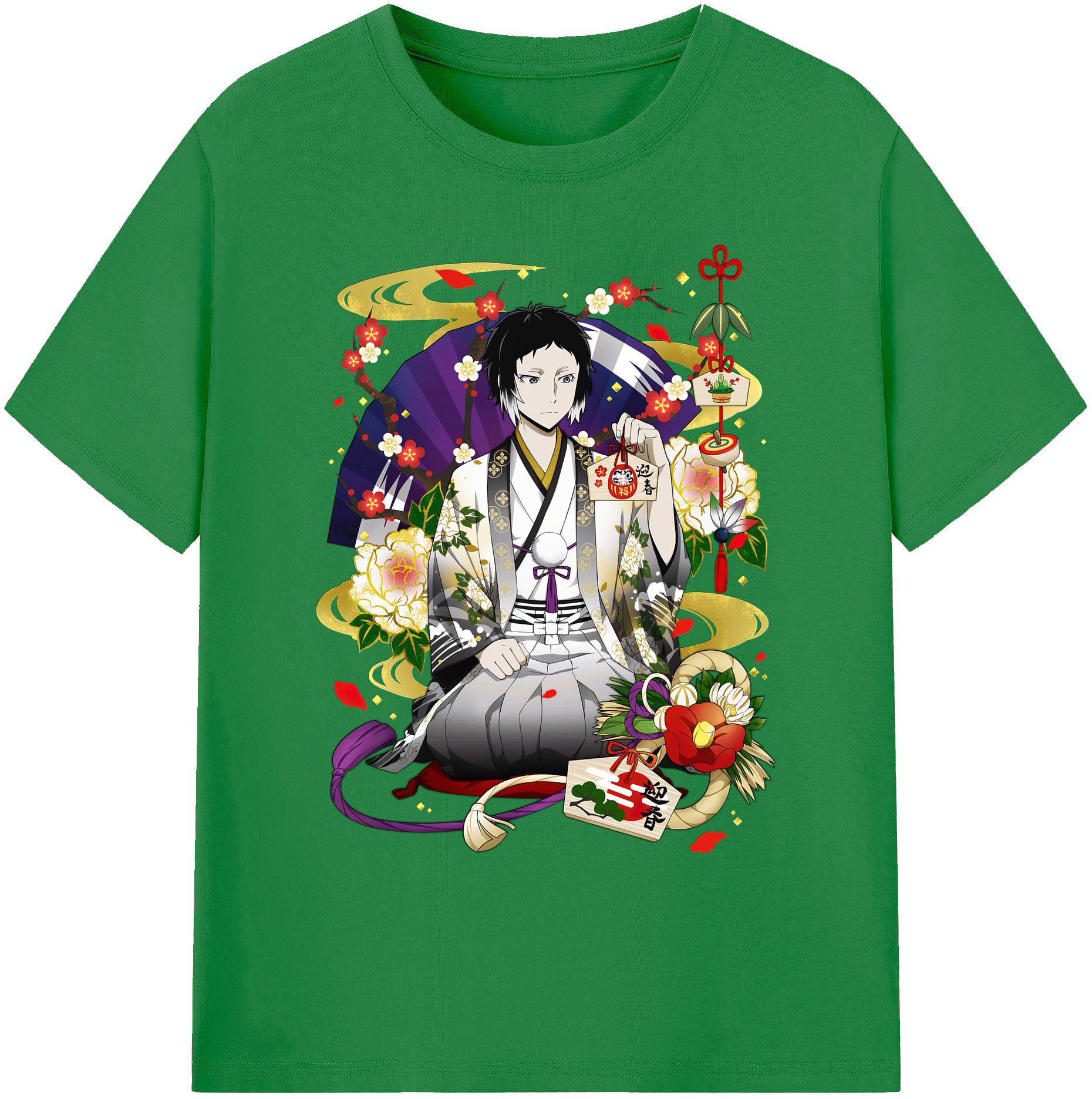 （画像用） 文豪ストレイドッグス Bungo Stray Dogs 綿100％ メンズ半袖Tシャツ｜肌触りやわらか＆通気性