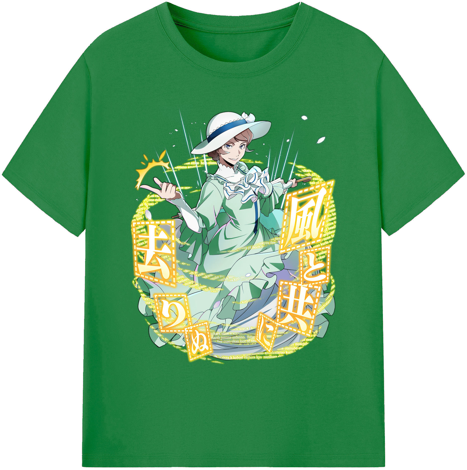 （画像用） 文豪ストレイドッグス Bungo Stray Dogs 綿100％ メンズ半袖Tシャツ｜肌触りやわらか＆通気性