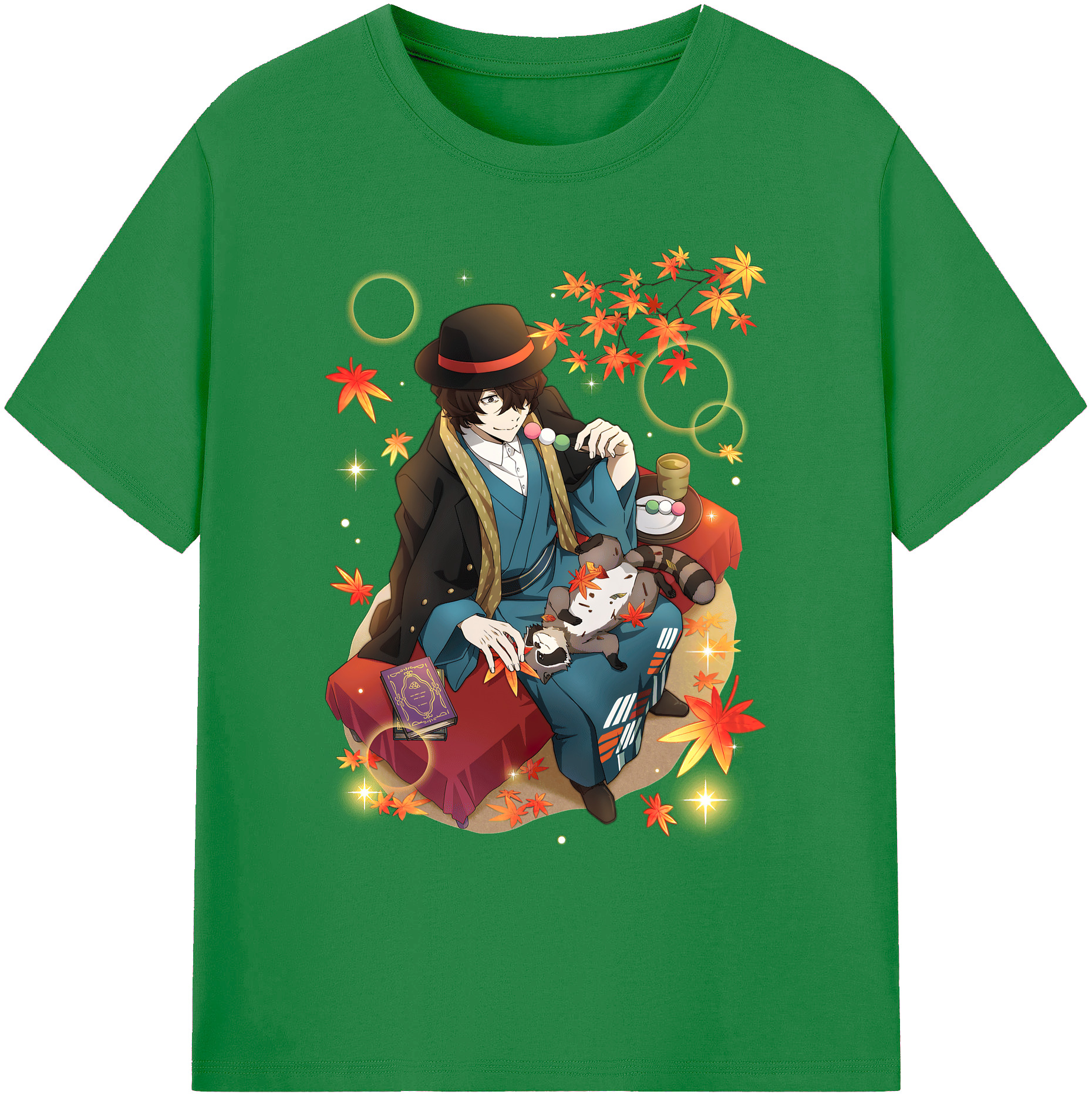 （画像用） 文豪ストレイドッグス Bungo Stray Dogs 綿100％ メンズ半袖Tシャツ｜肌触りやわらか＆通気性