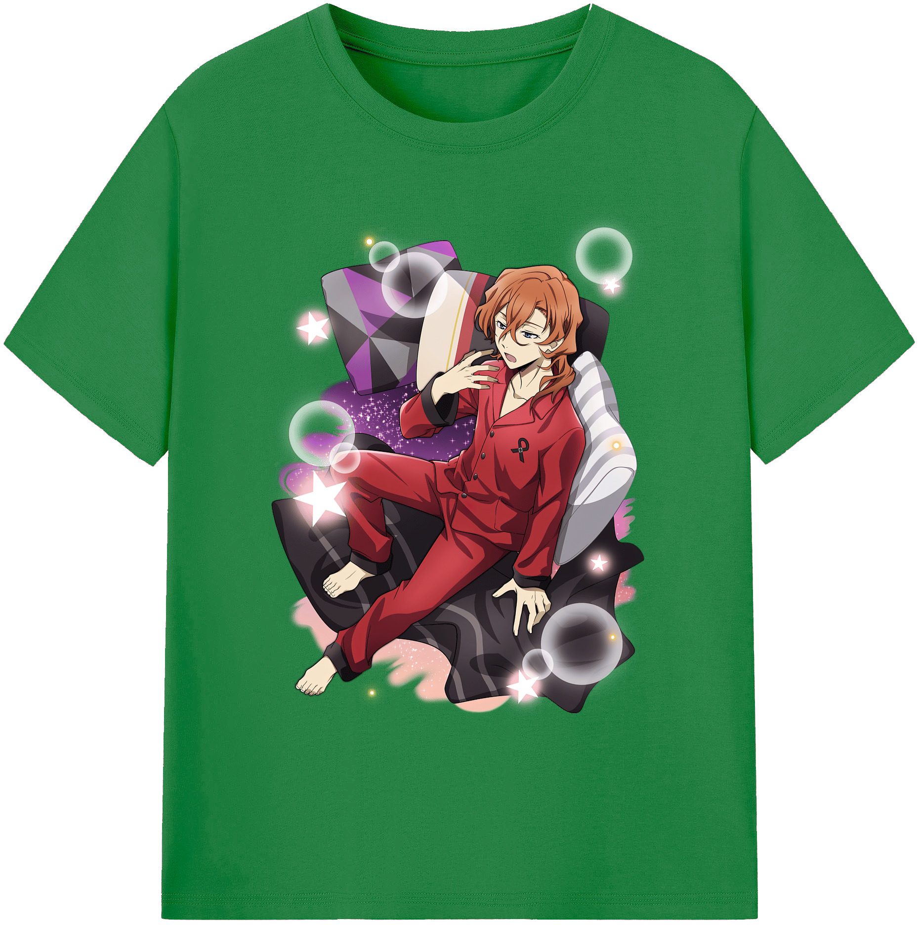 （画像用） 文豪ストレイドッグス Bungo Stray Dogs 綿100％ メンズ半袖Tシャツ｜肌触りやわらか＆通気性