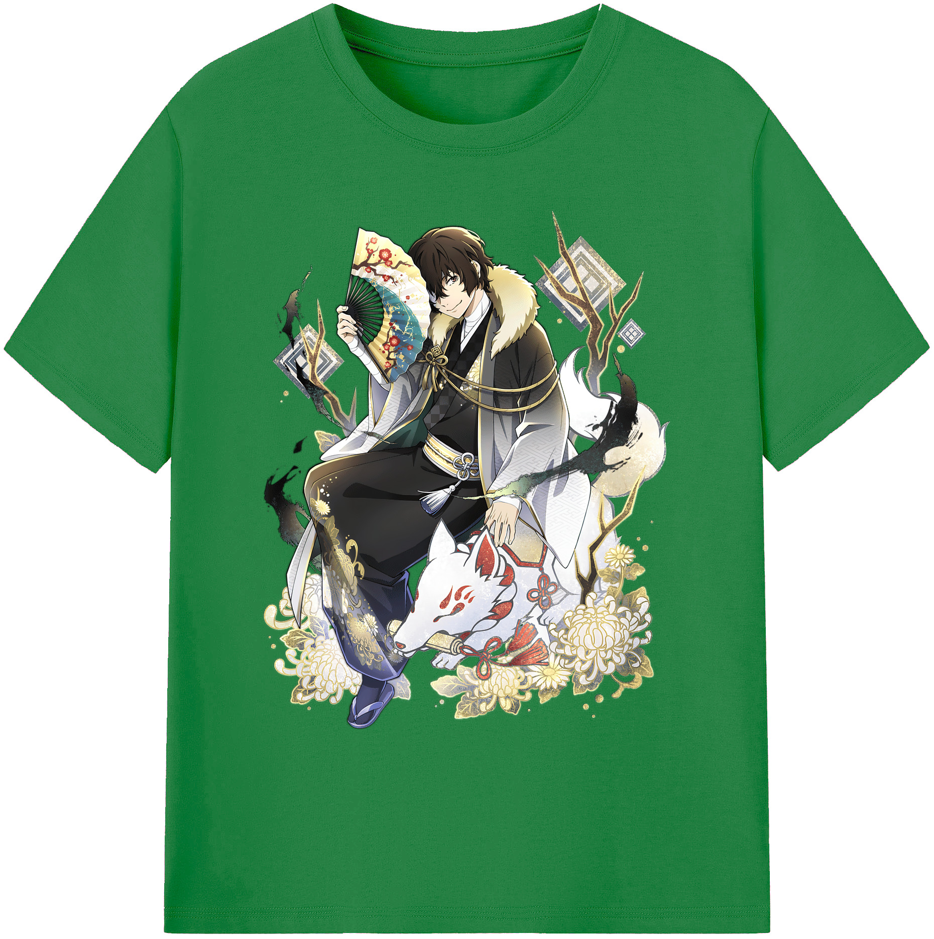 （画像用） 文豪ストレイドッグス Bungo Stray Dogs 綿100％ メンズ半袖Tシャツ｜肌触りやわらか＆通気性