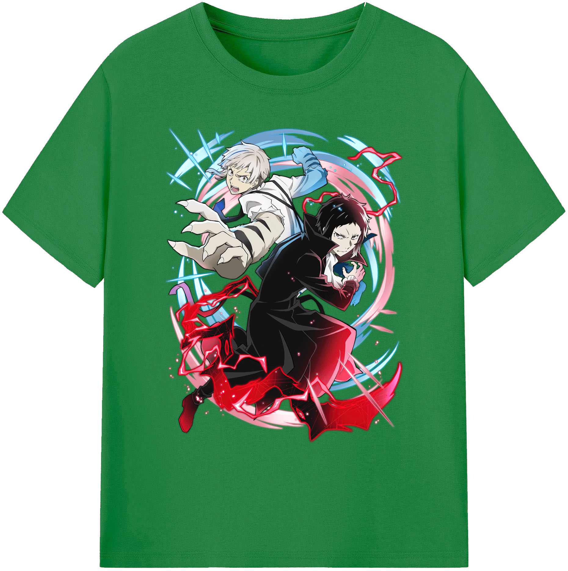 （画像用） 文豪ストレイドッグス Bungo Stray Dogs 綿100％ メンズ半袖Tシャツ｜肌触りやわらか＆通気性