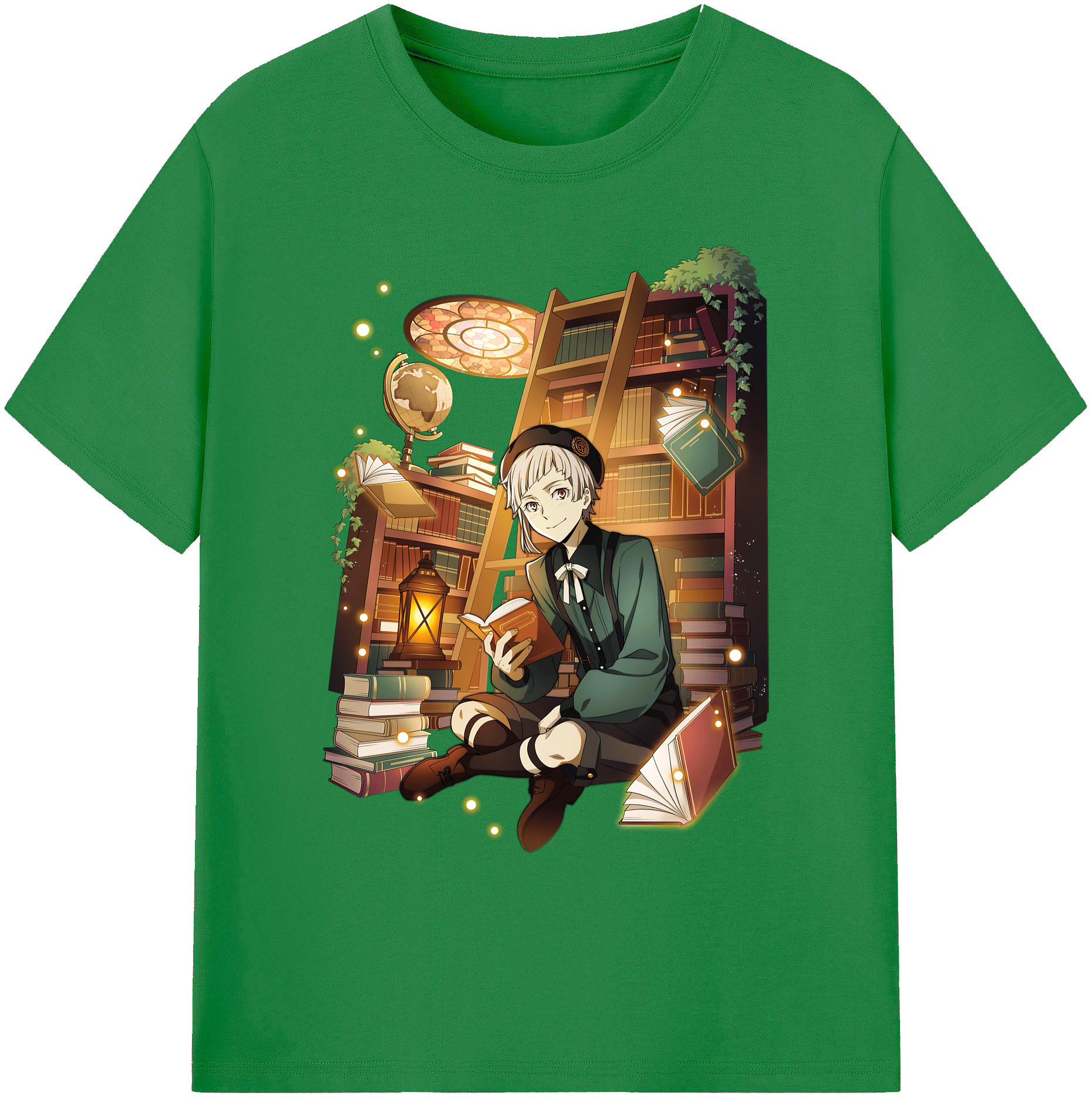 （画像用） 文豪ストレイドッグス Bungo Stray Dogs 綿100％ メンズ半袖Tシャツ｜肌触りやわらか＆通気性