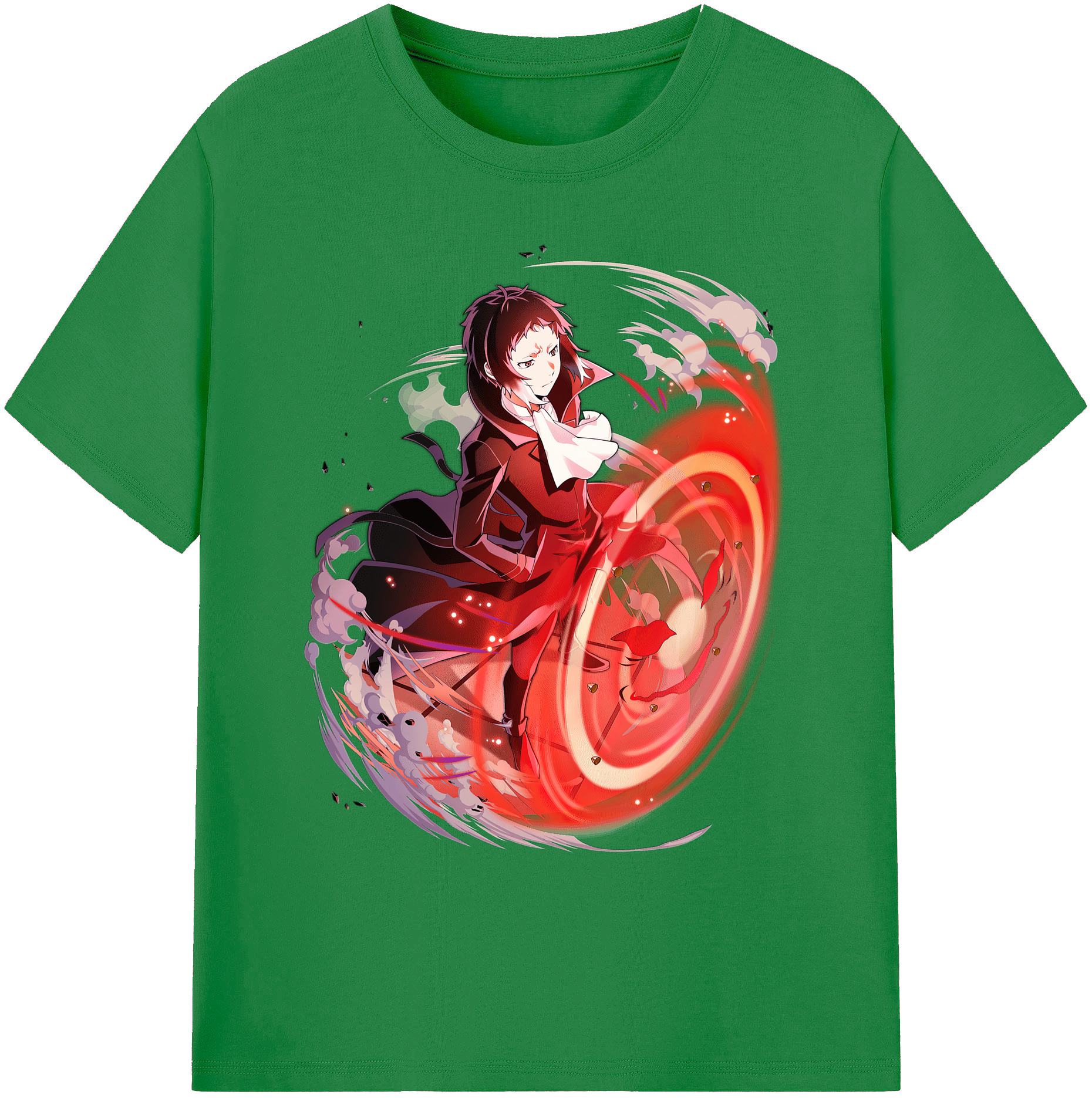 （画像用） 文豪ストレイドッグス Bungo Stray Dogs 綿100％ メンズ半袖Tシャツ｜肌触りやわらか＆通気性