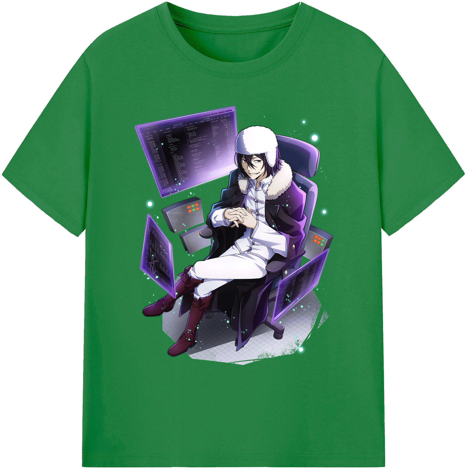 （画像用） 文豪ストレイドッグス Bungo Stray Dogs 綿100％ メンズ半袖Tシャツ｜肌触りやわらか＆通気性