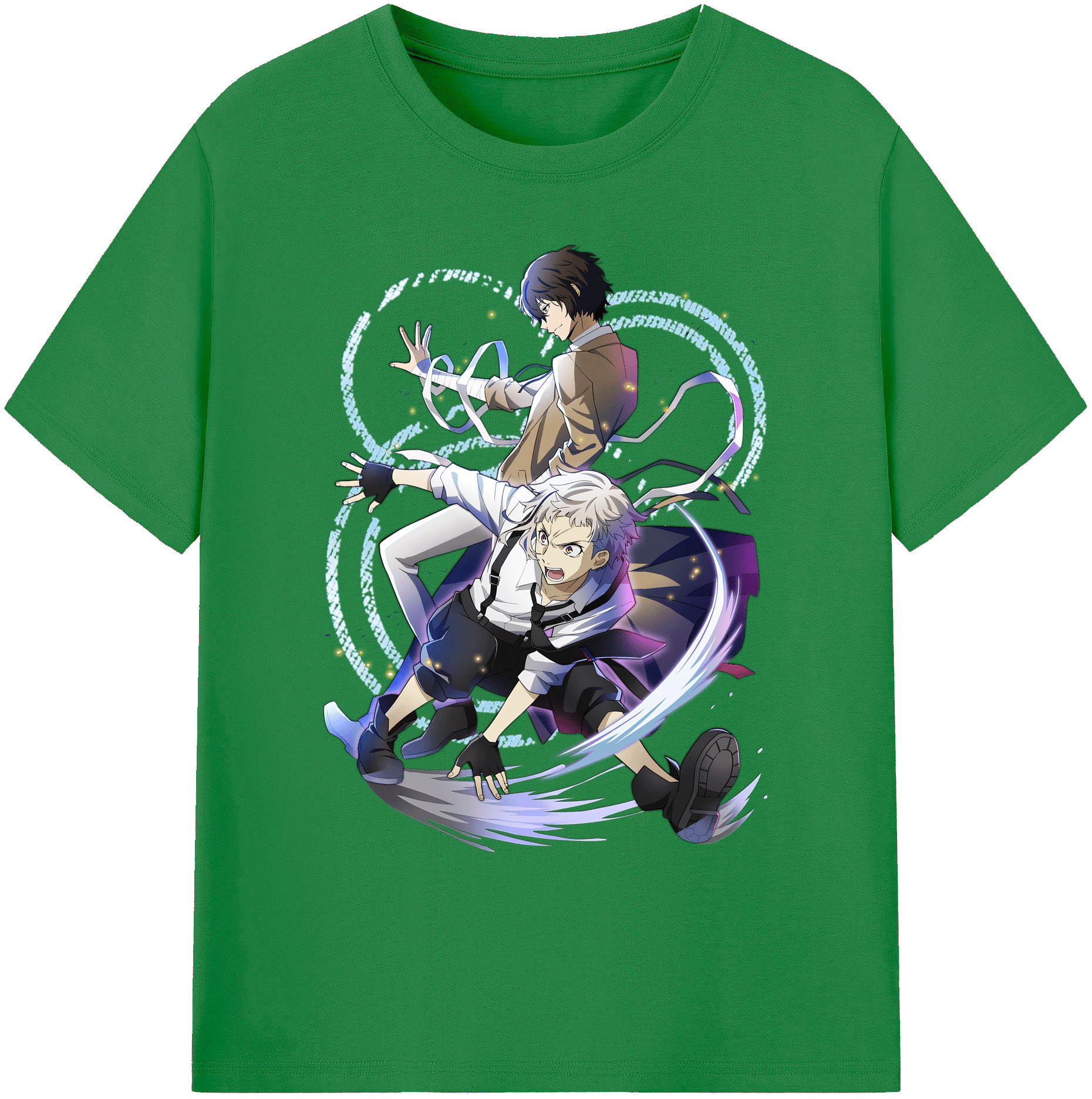 （画像用） 文豪ストレイドッグス Bungo Stray Dogs 綿100％ メンズ半袖Tシャツ｜肌触りやわらか＆通気性
