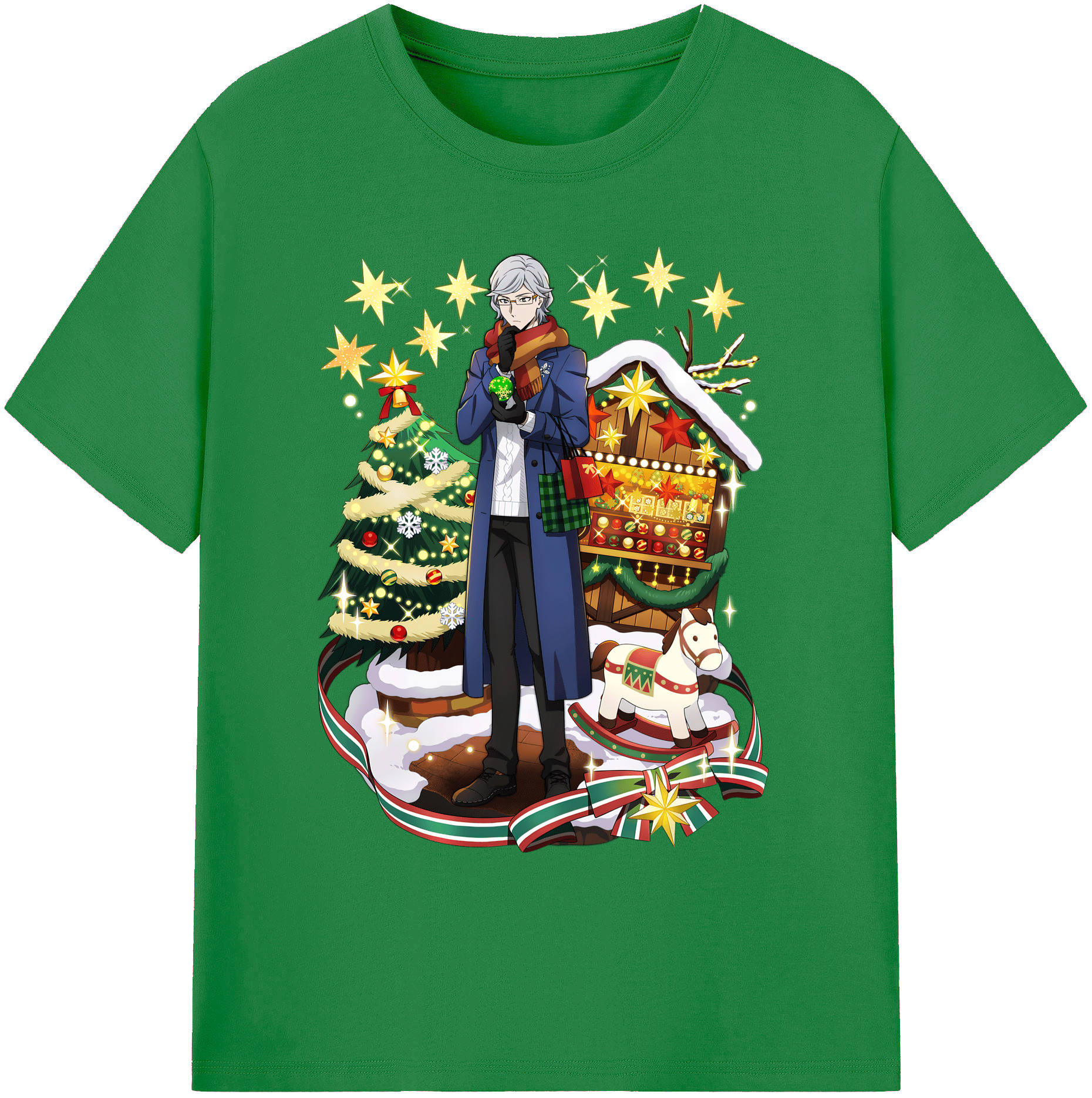 （画像用） 文豪ストレイドッグス Bungo Stray Dogs 綿100％ メンズ半袖Tシャツ｜肌触りやわらか＆通気性